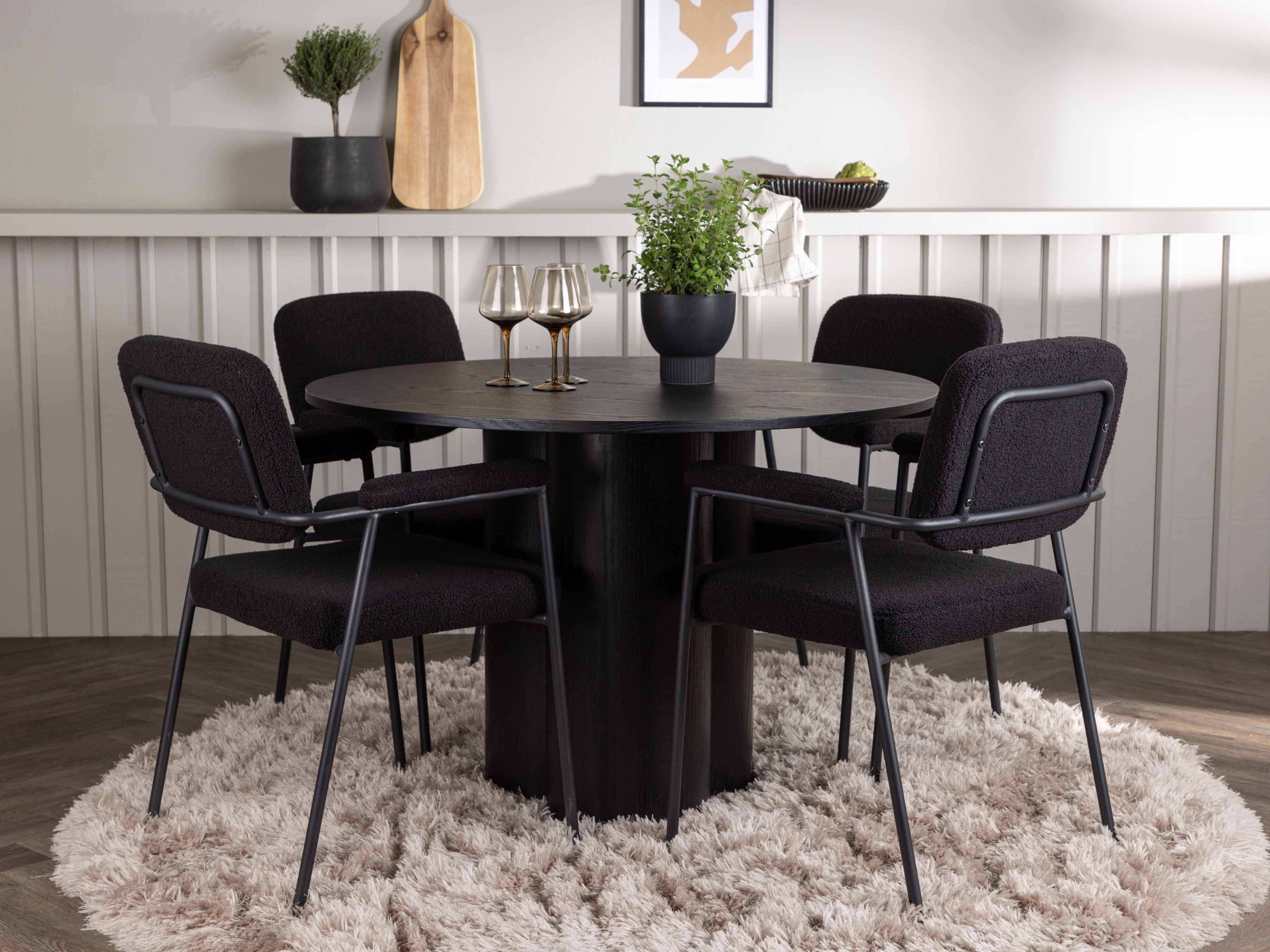 Dining set Dallas 4358 (Black)