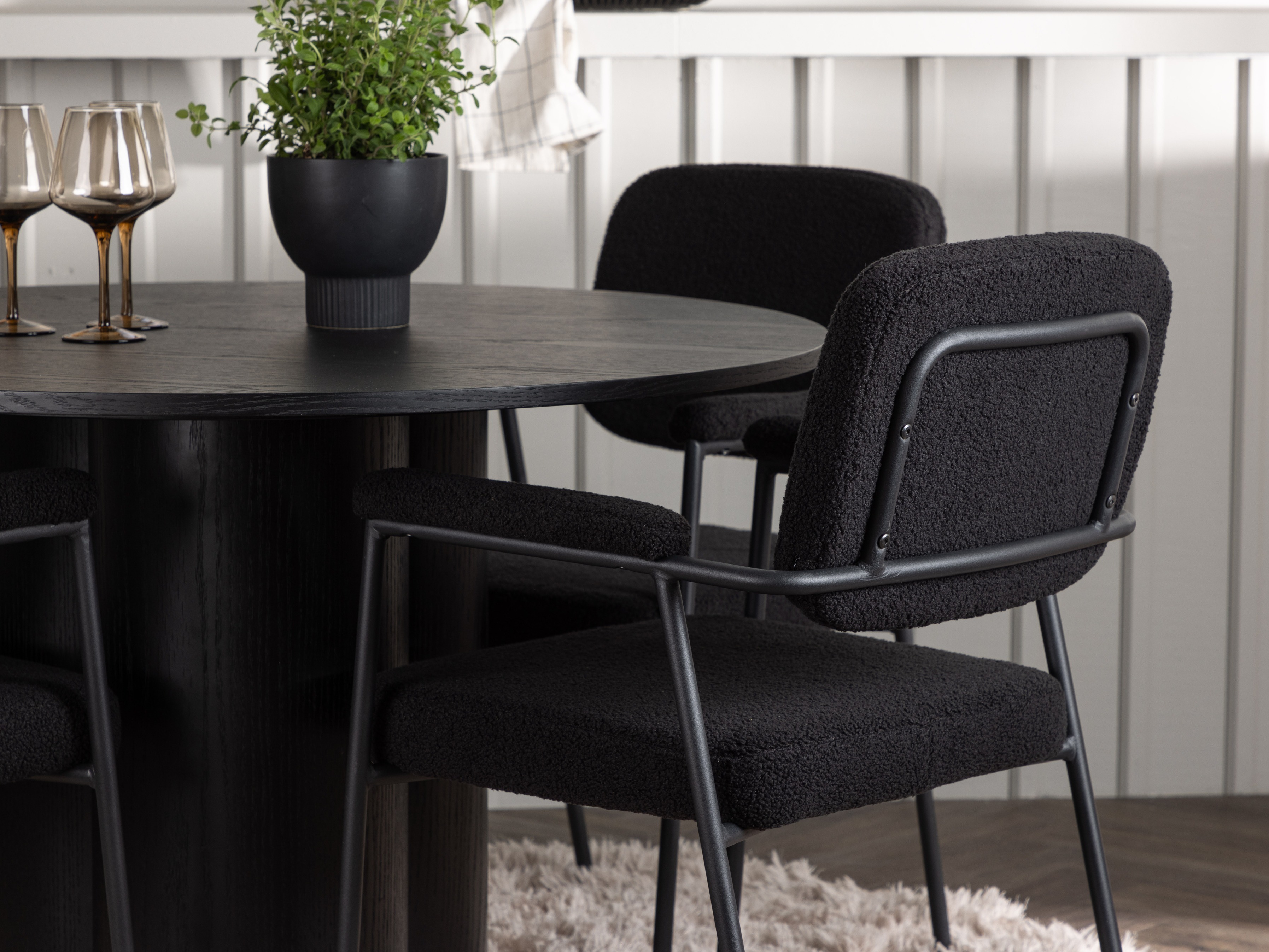 Dining set Dallas 4358 (Black)
