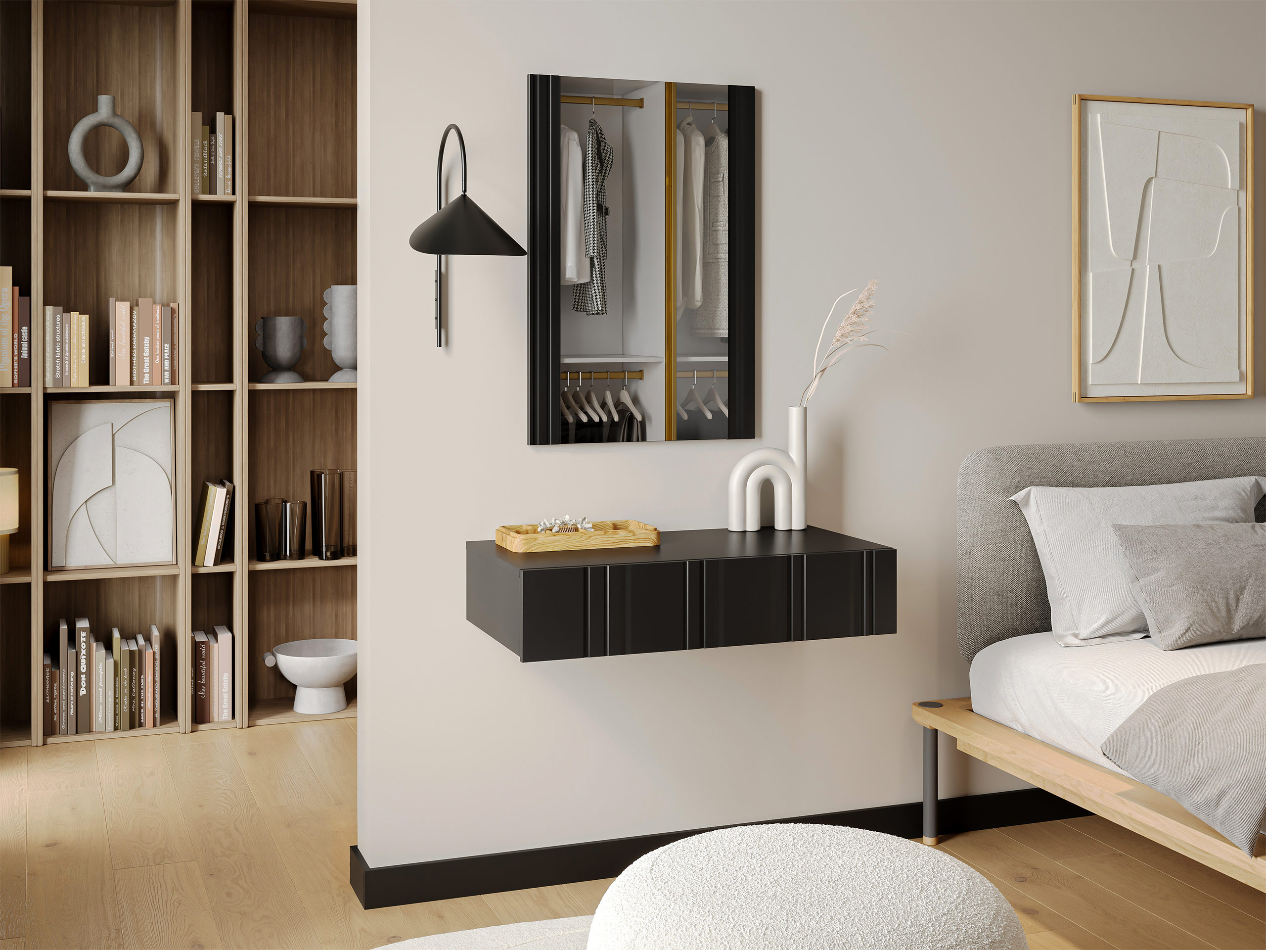 Dressing table Evavese 109 (Black)