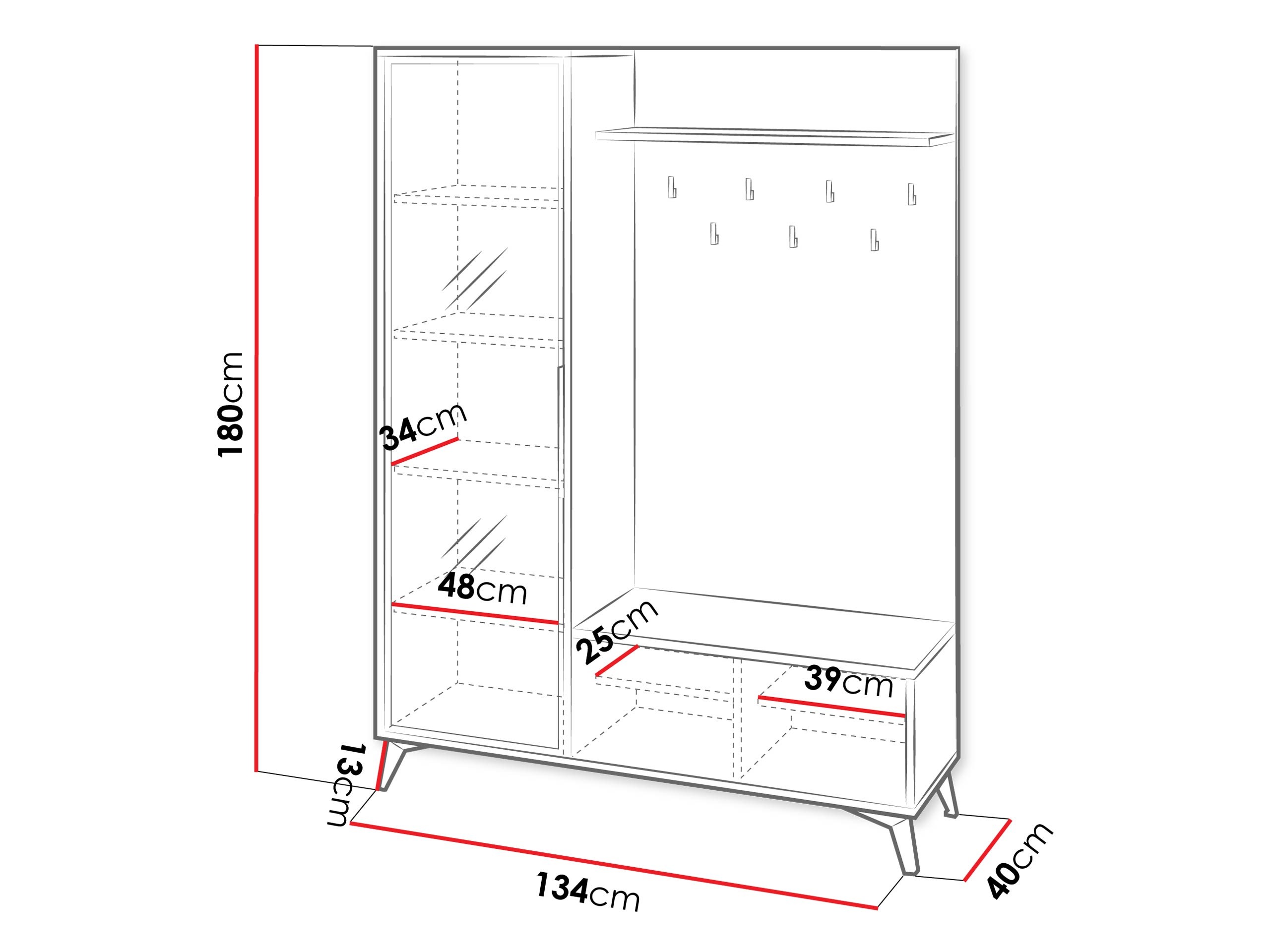 Hallway set Comfivo Camlue 115