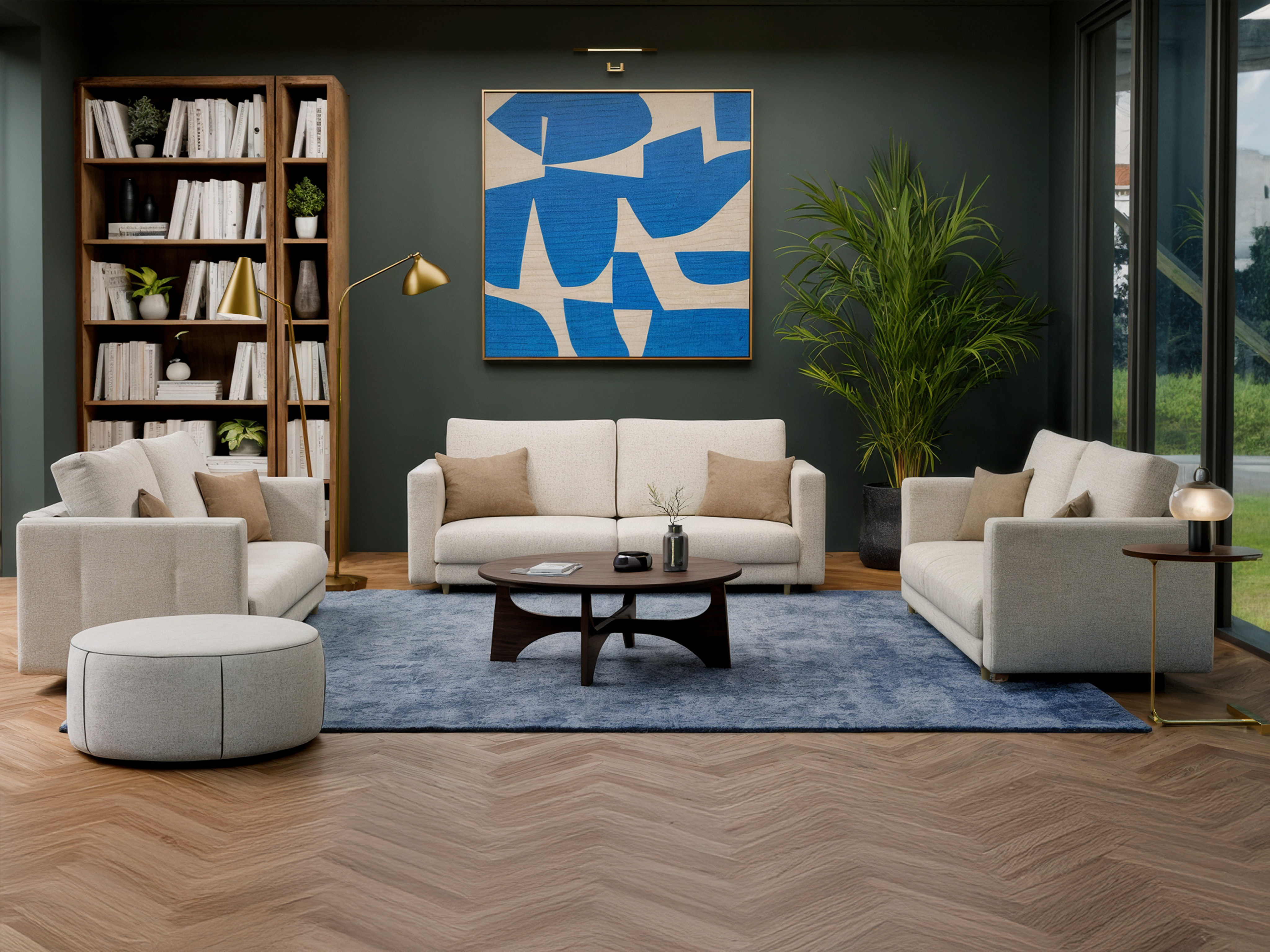 Sofa bed Mandeville 353 (Beige)