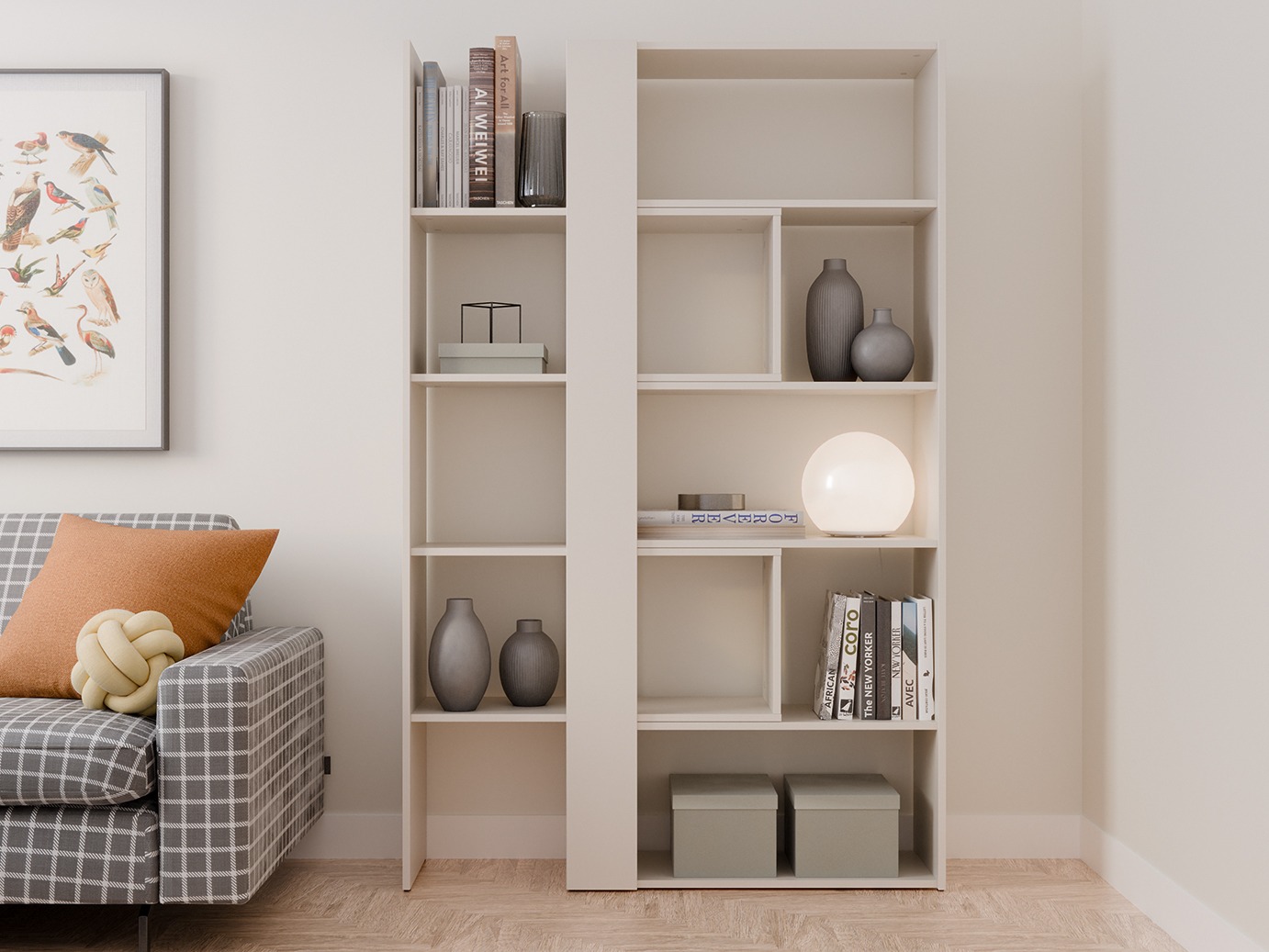 Bookcase Ontario 145 (Cashmere)