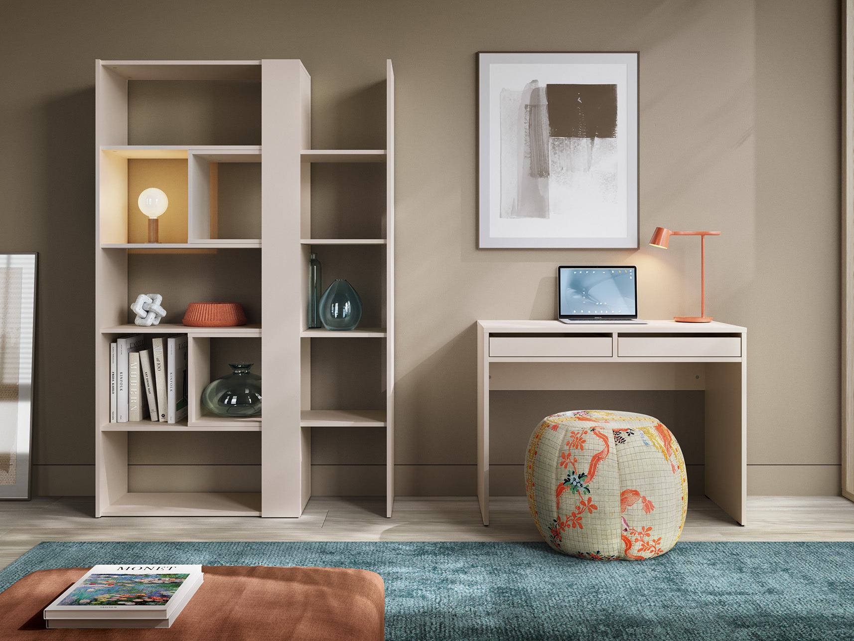 Bookcase Ontario 145 (Cashmere)