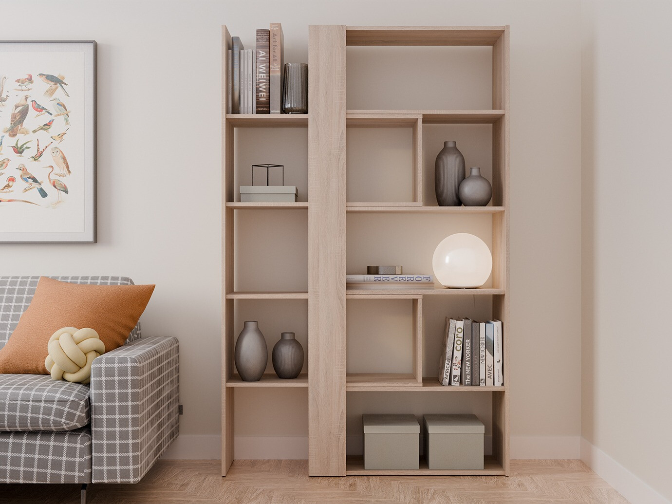 Bookcase Ontario 145 (Sonoma oak)