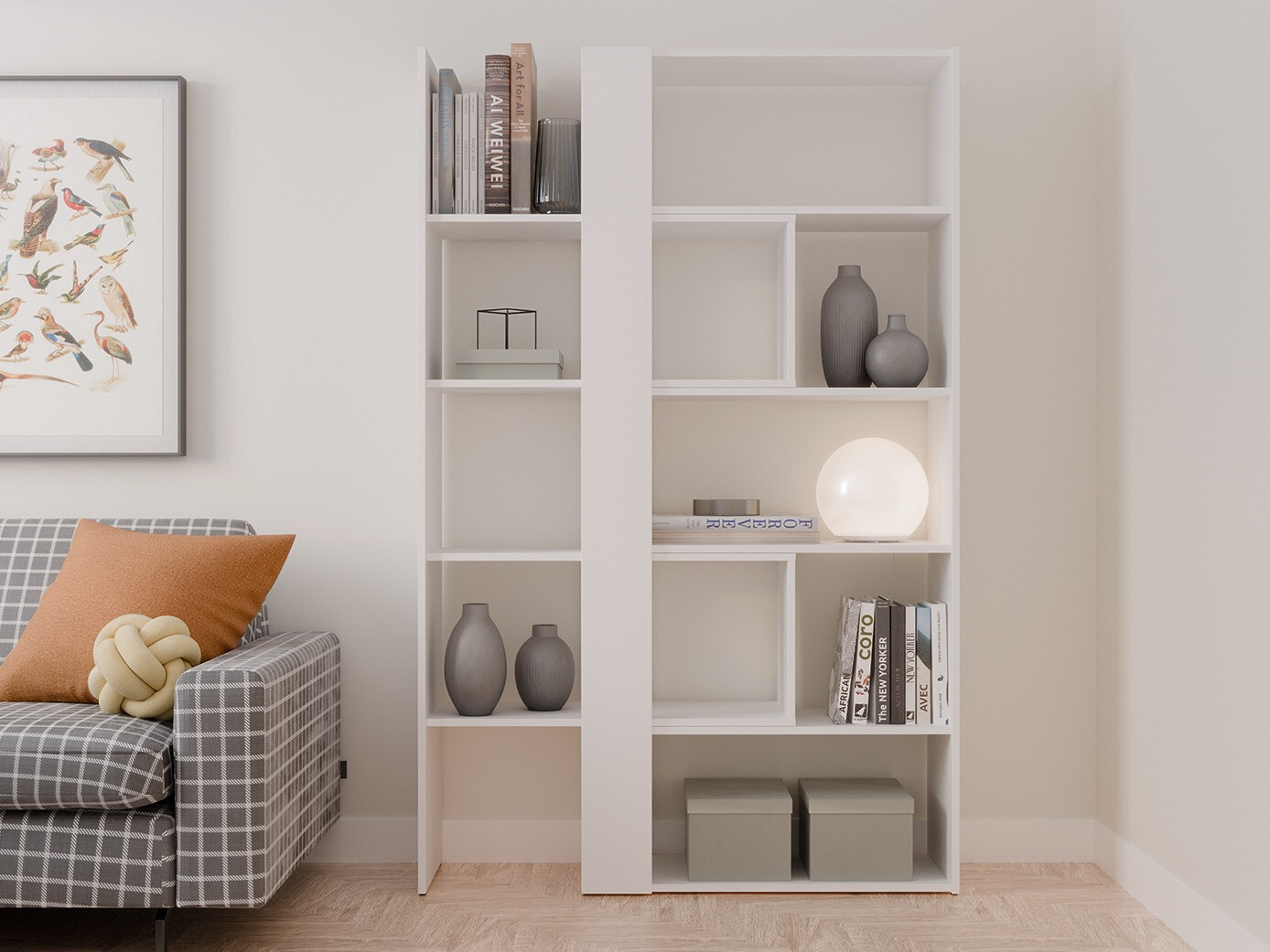 Bookcase Ontario 145 (White)
