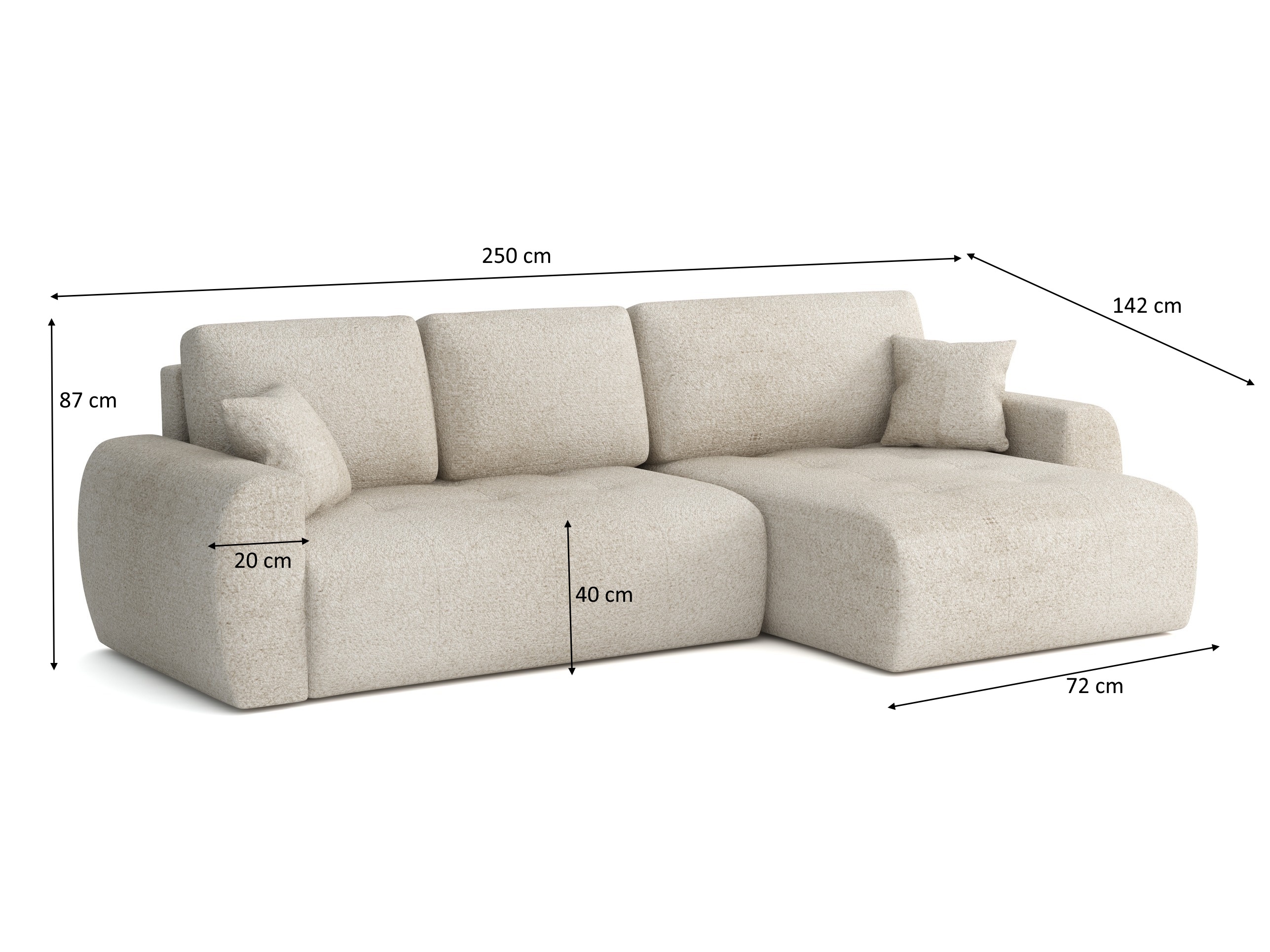 Corner sofa Calexico 101