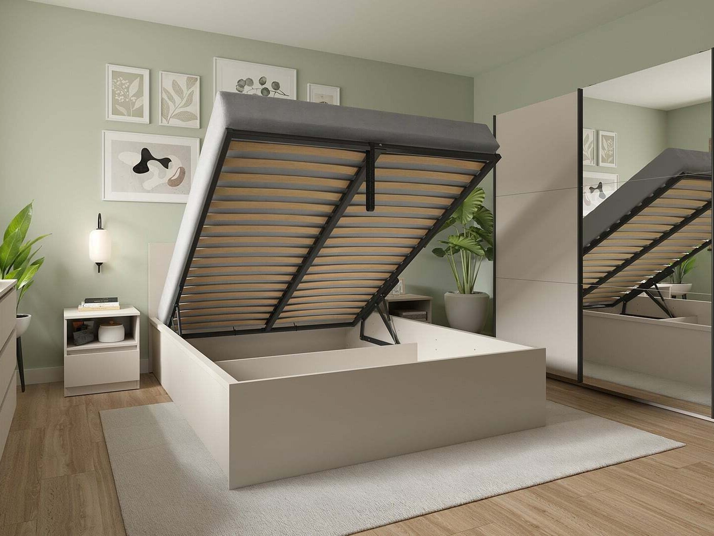 Bed Livevaro 126 (Cashmere)