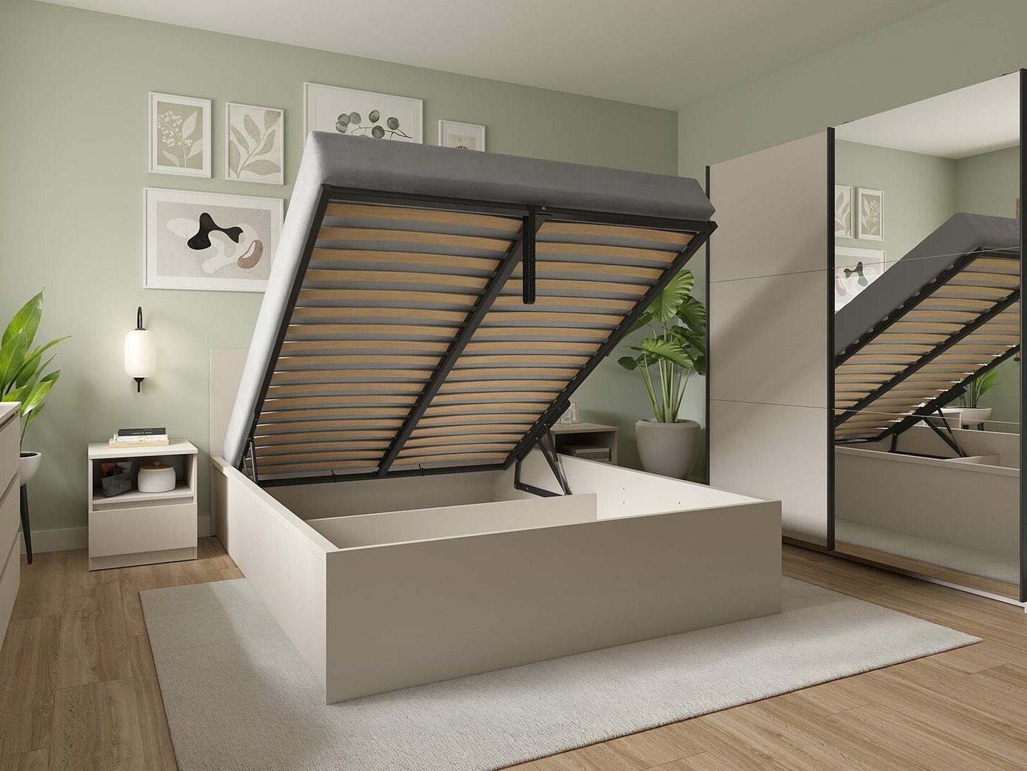Bed Livevaro 126 (Cashmere)
