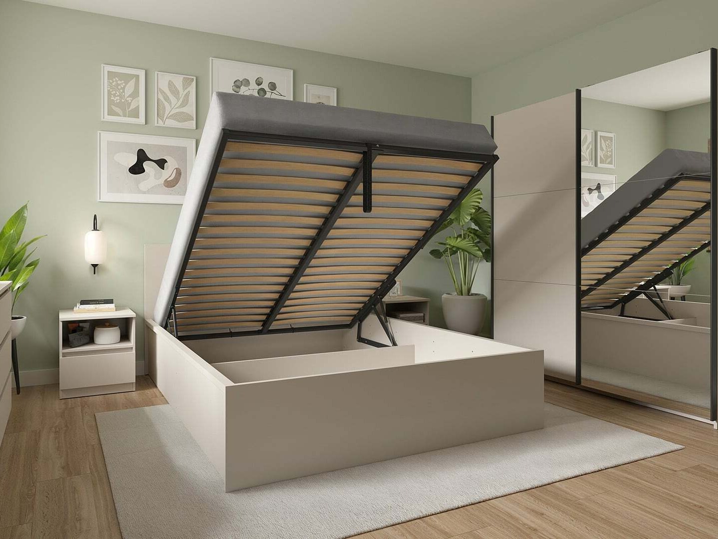 Bed Livevaro 126 (Cashmere)