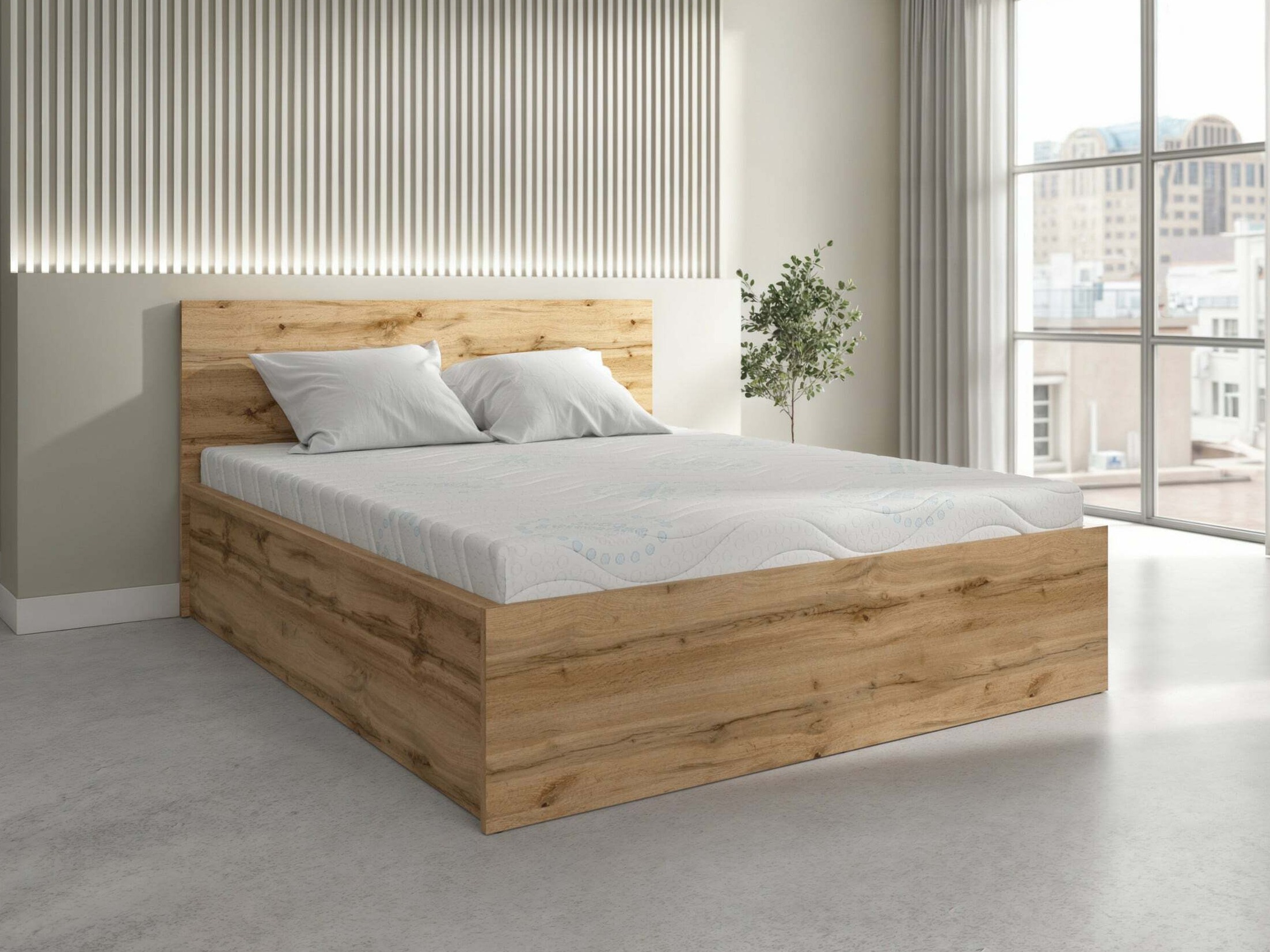 Bed Livevaro 126 (Wotan Oak)