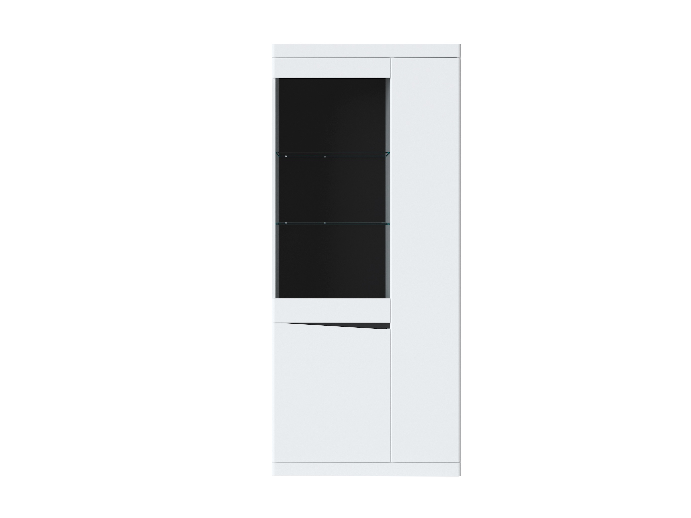 Bookcase Venlori 128 (White + Graphite)
