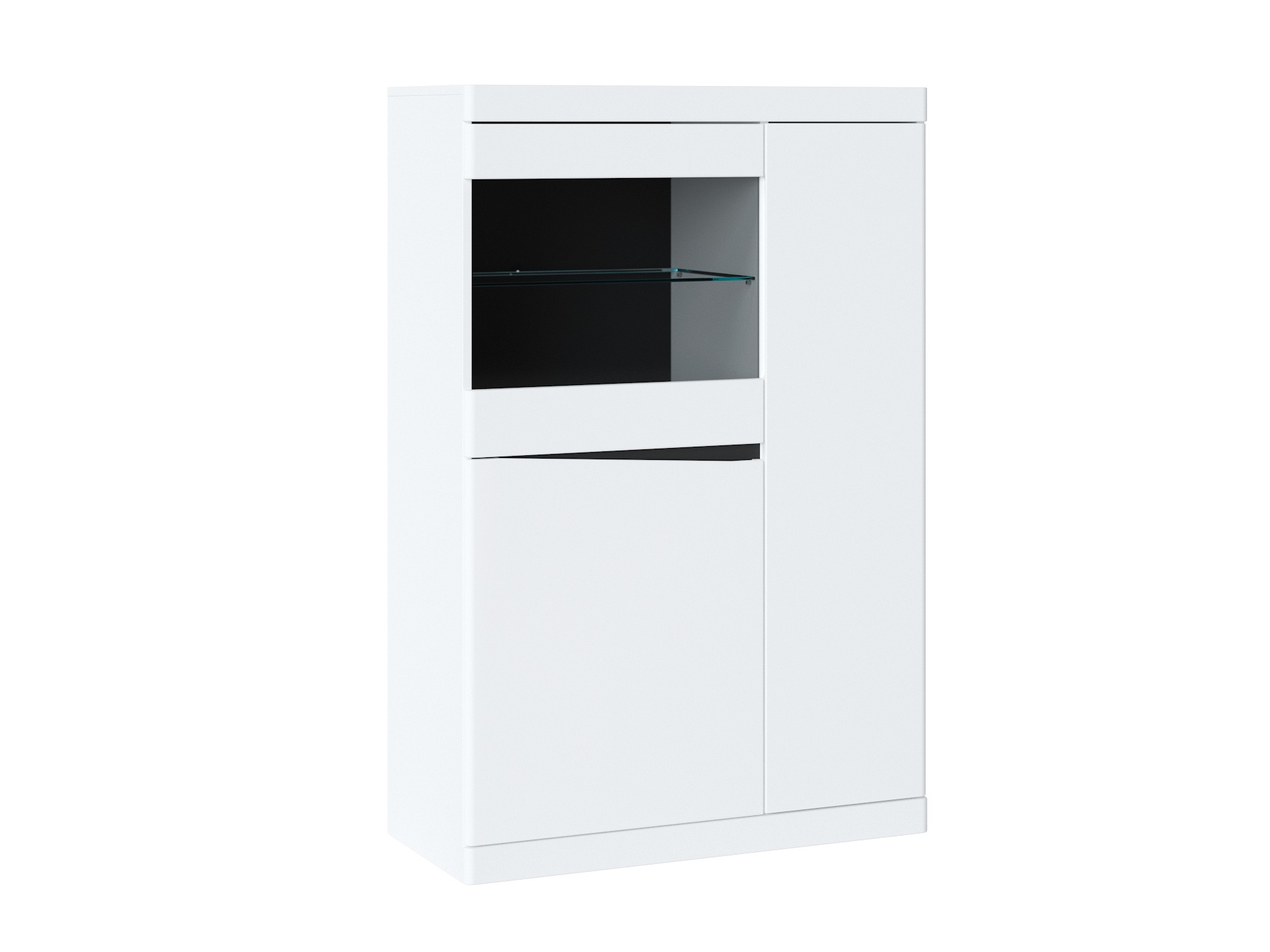 Bookcase Venlori 129 (White + Graphite)