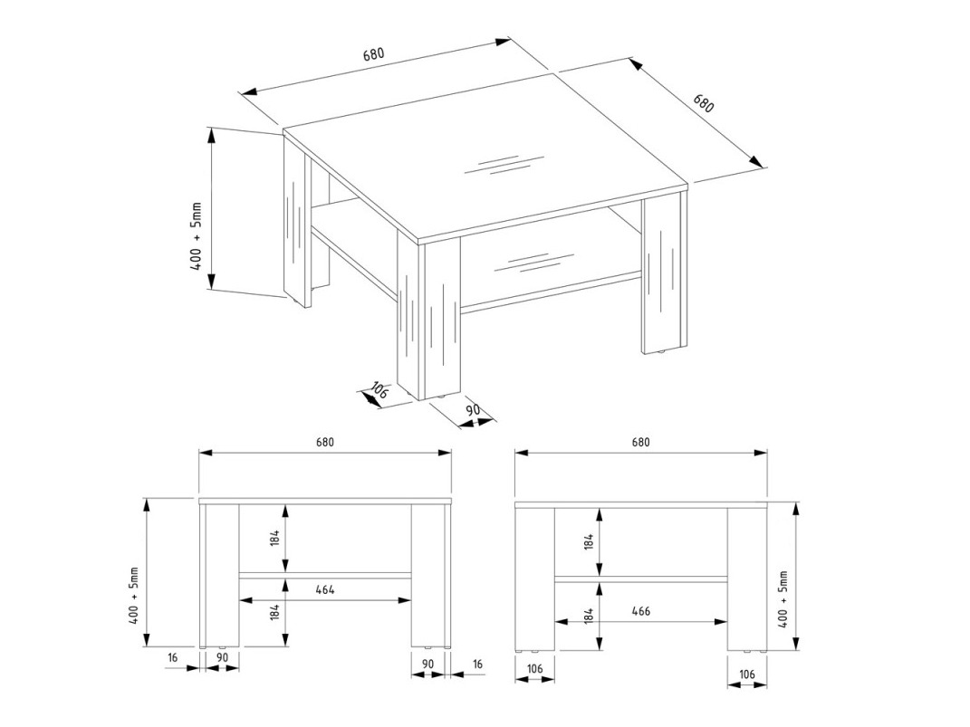 Coffee table Mandeville 358