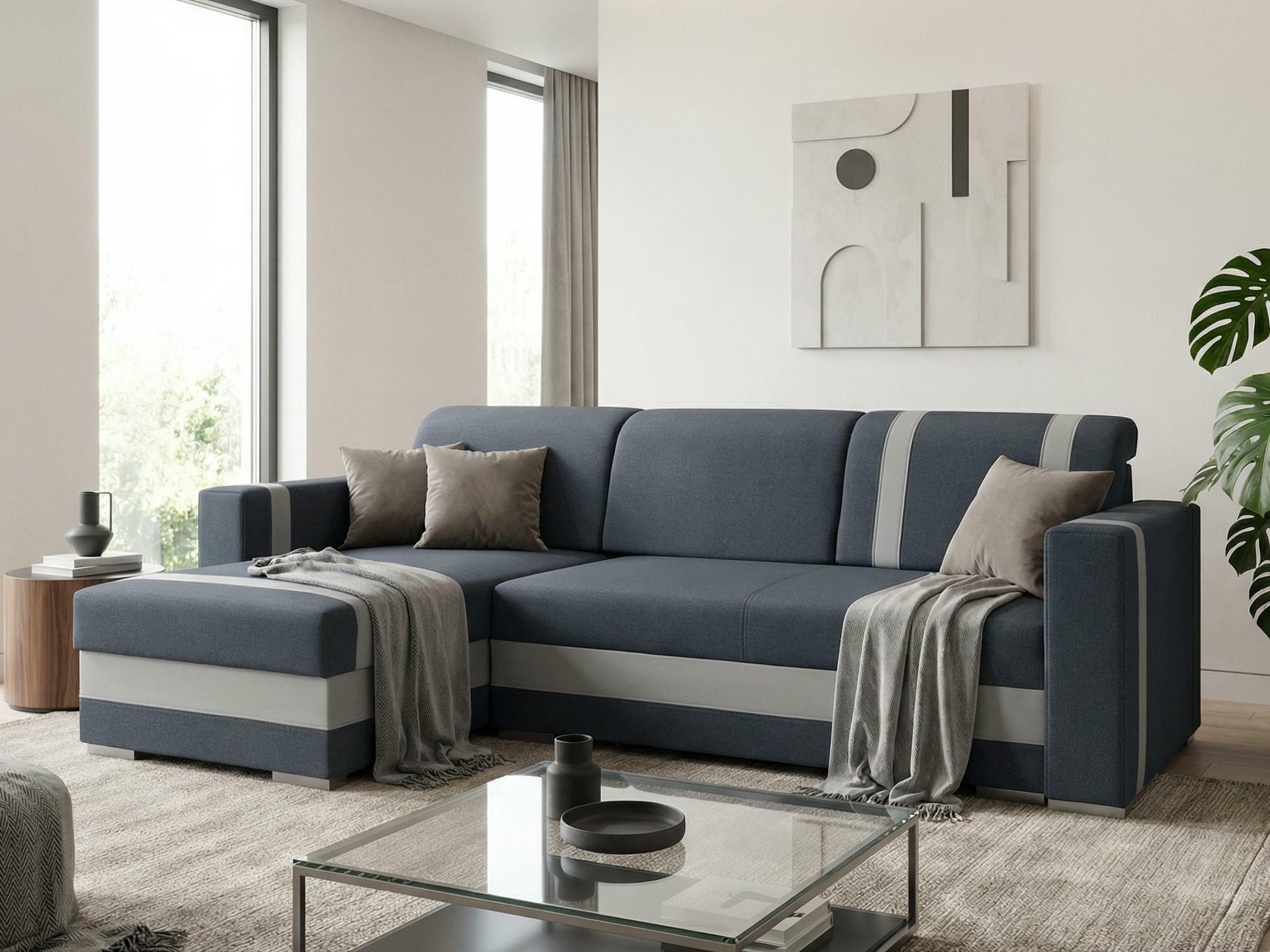 Corner sofa Edinburg 101 (Inari 81 + Cayenne 1132)