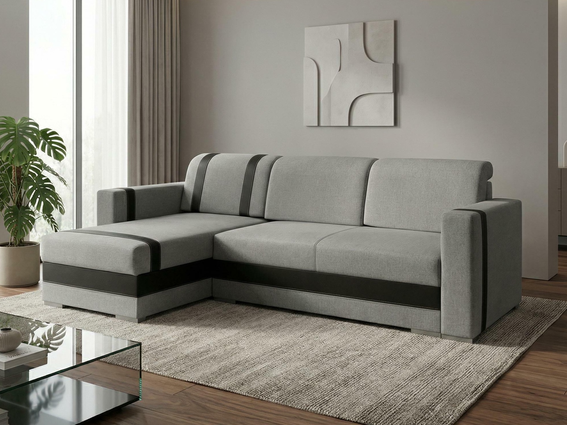 Corner sofa Edinburg 101 (Inari 91 + Cayenne 1114)