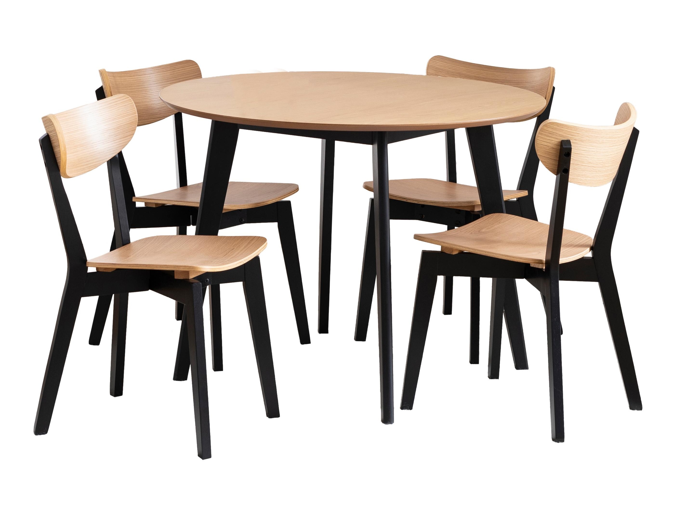 Dining set Norsica 992 (Oak + Black)