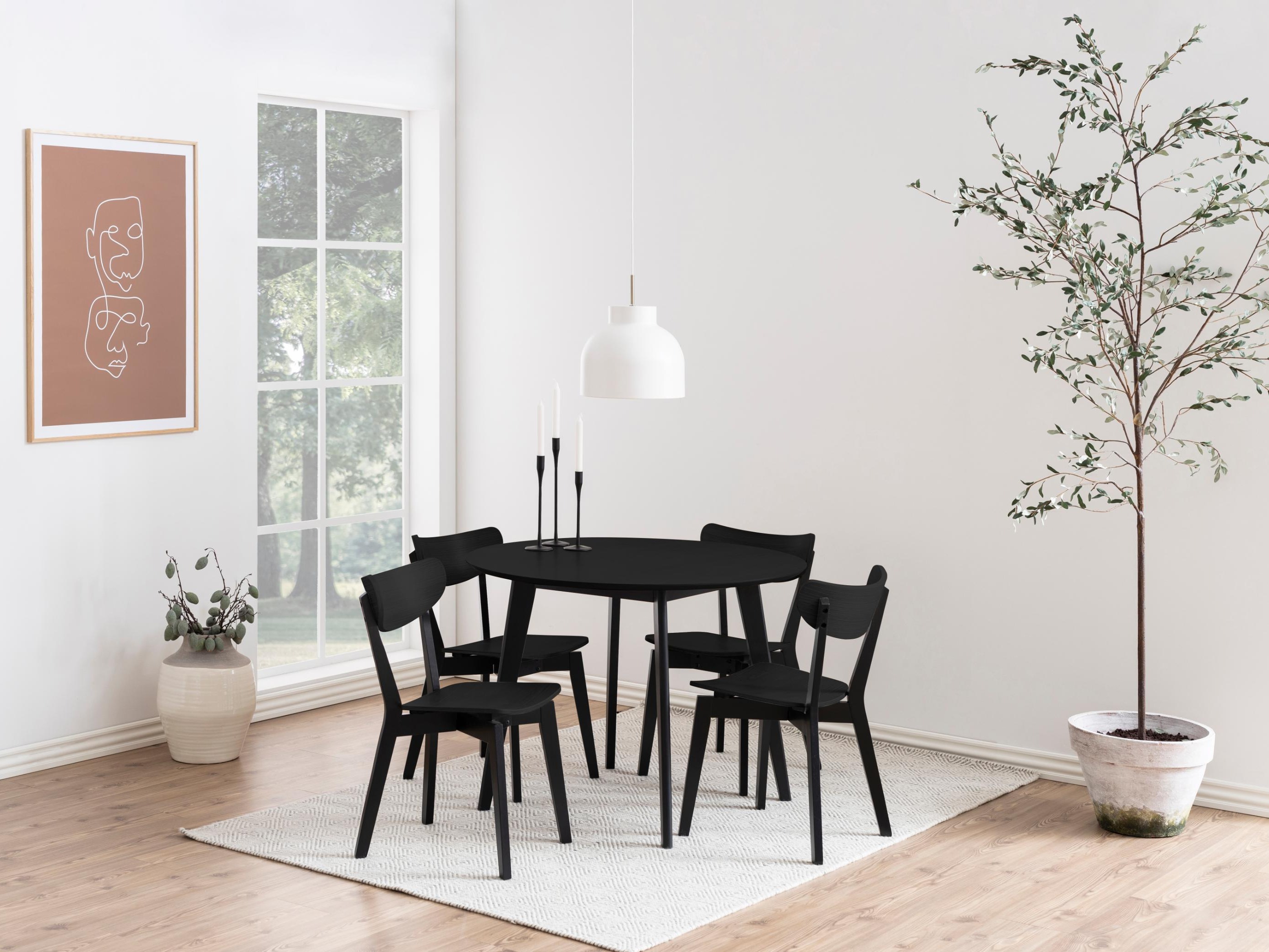 Table Norsica 310 (Black oak + Black)