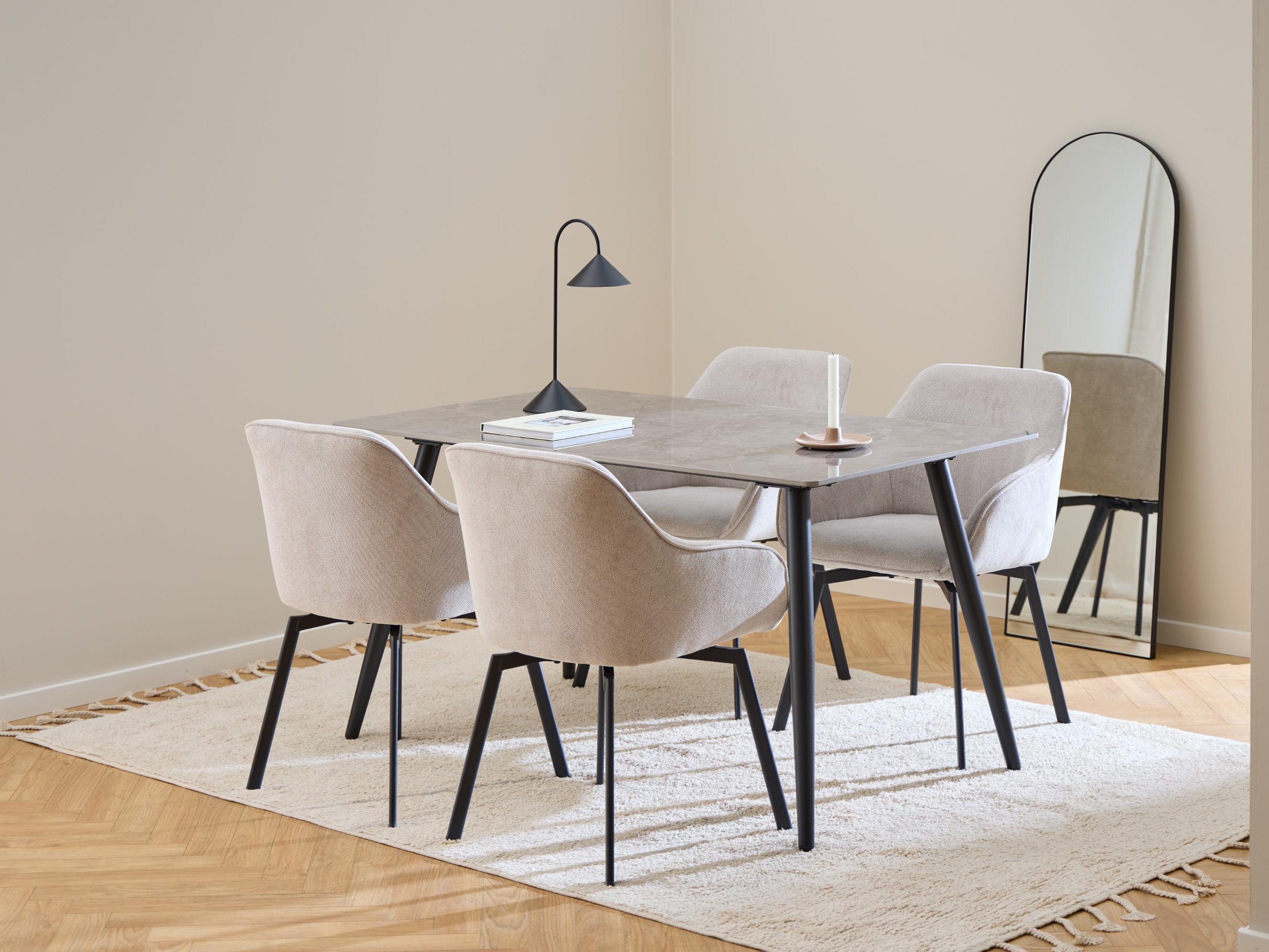 Table Norsica 588 (Grey marble)