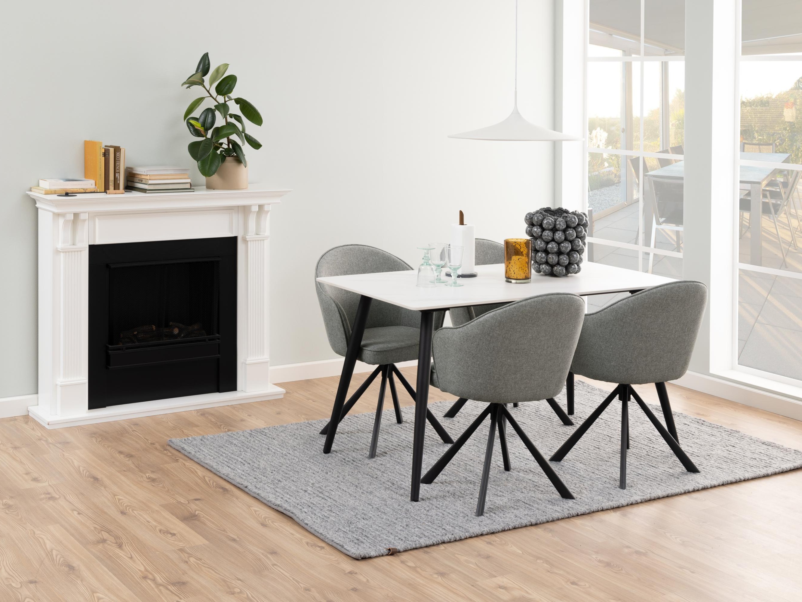 Table Norsica 588 (White marble)