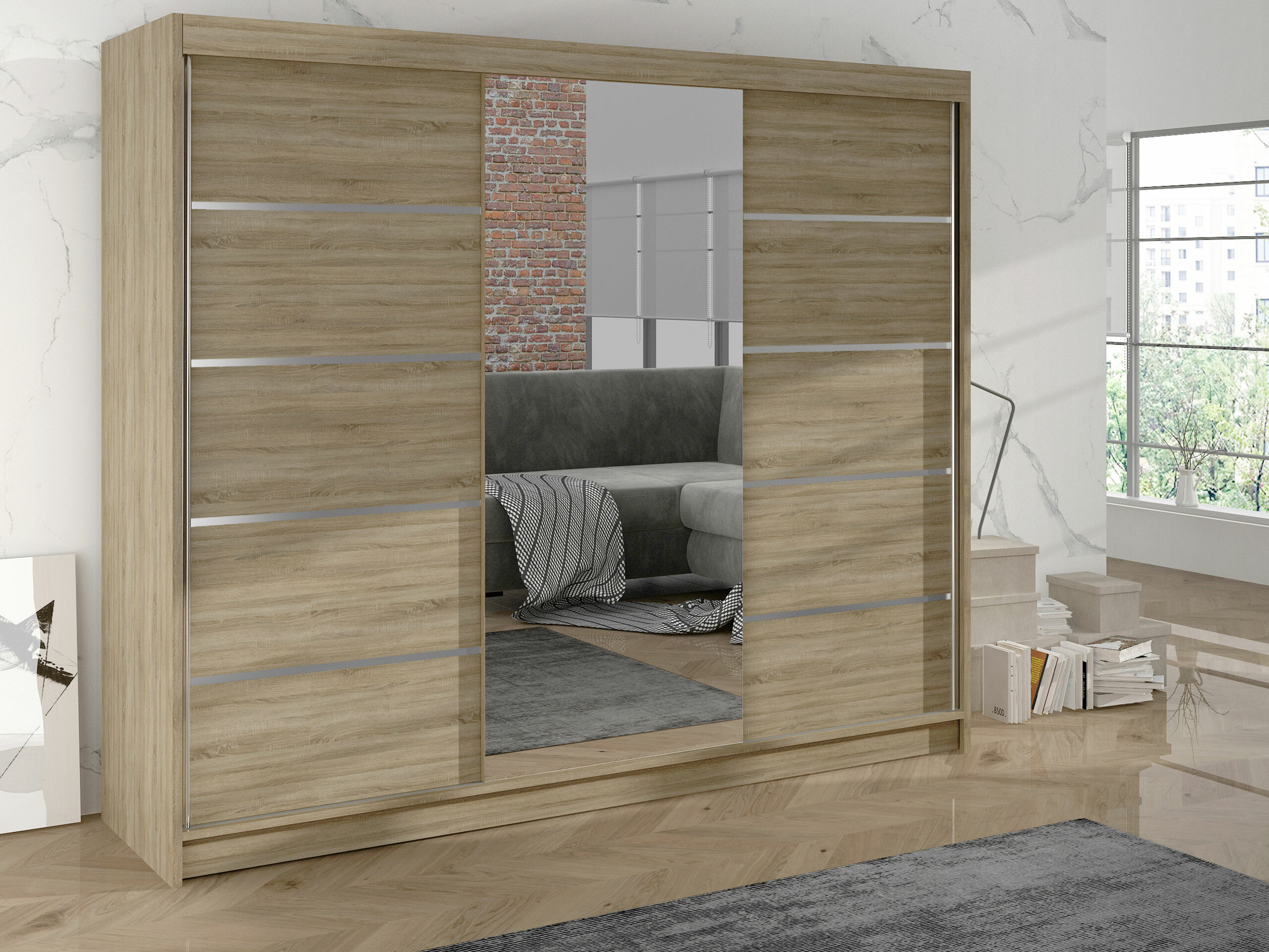 Wardrobe Closico 161 (Sonoma oak)