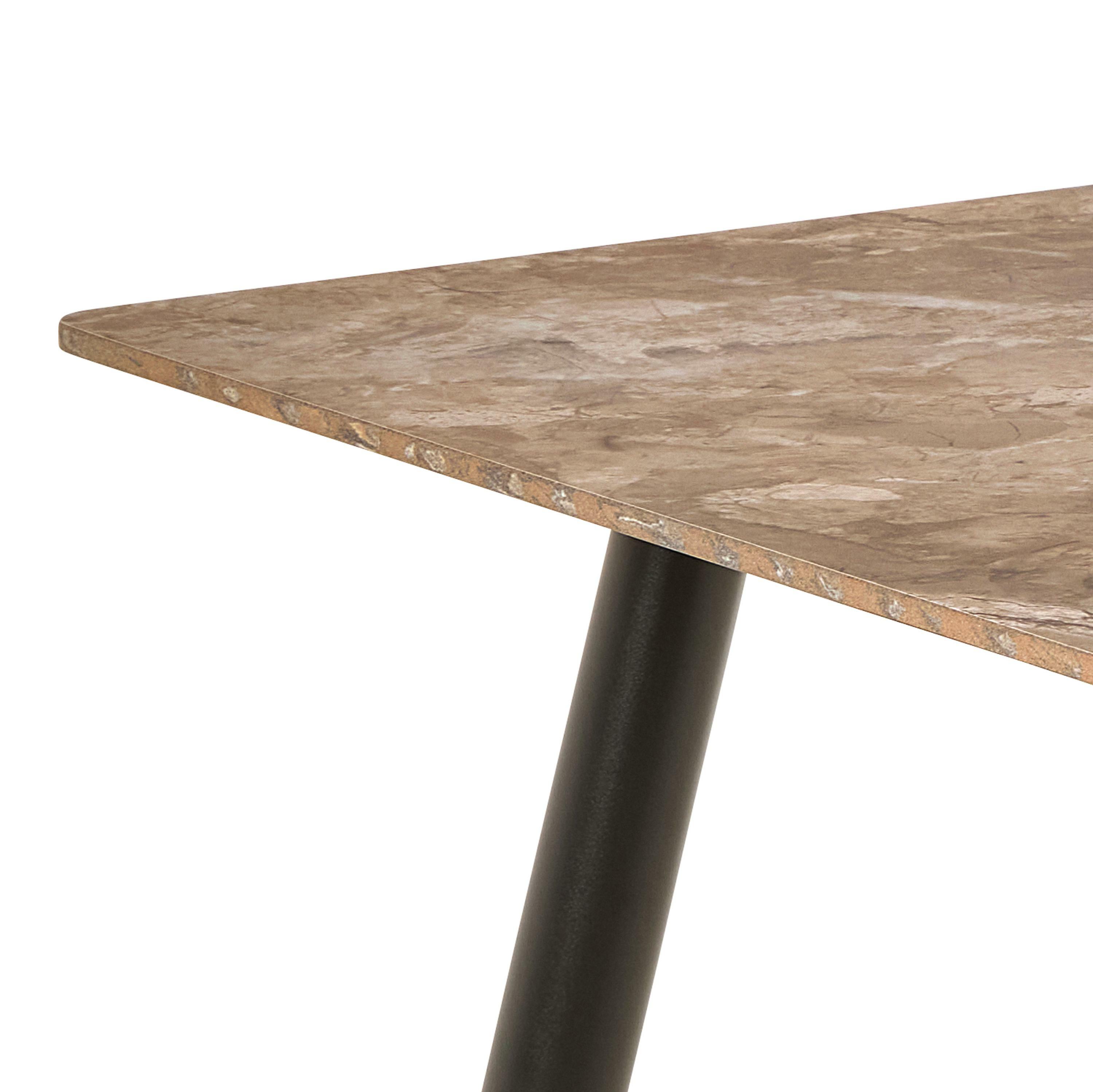 Dining set Norsica 1012 (Brown marble)