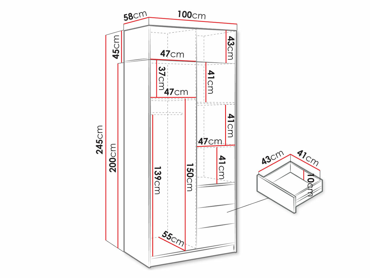 Wardrobe Lombala 108