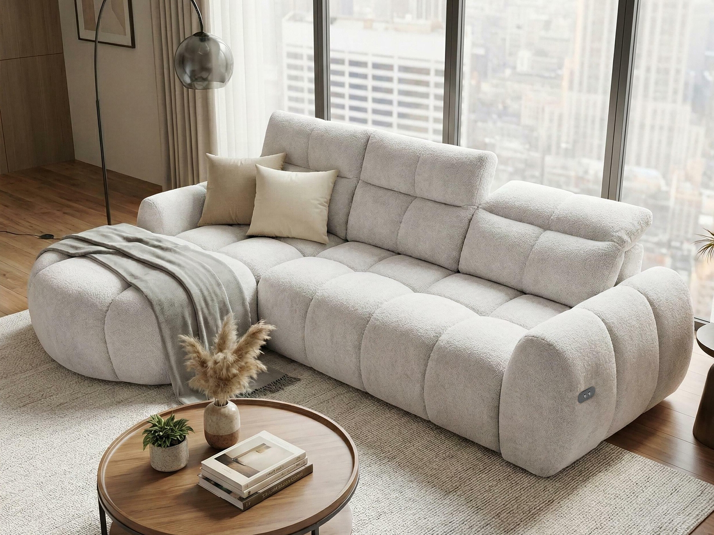 Corner sofa Margate 137 (Raven 22)