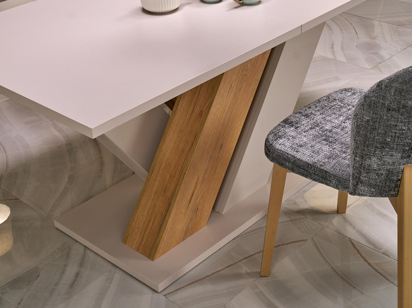 Table Houston 2091 (Cashmere + Cremona oak)