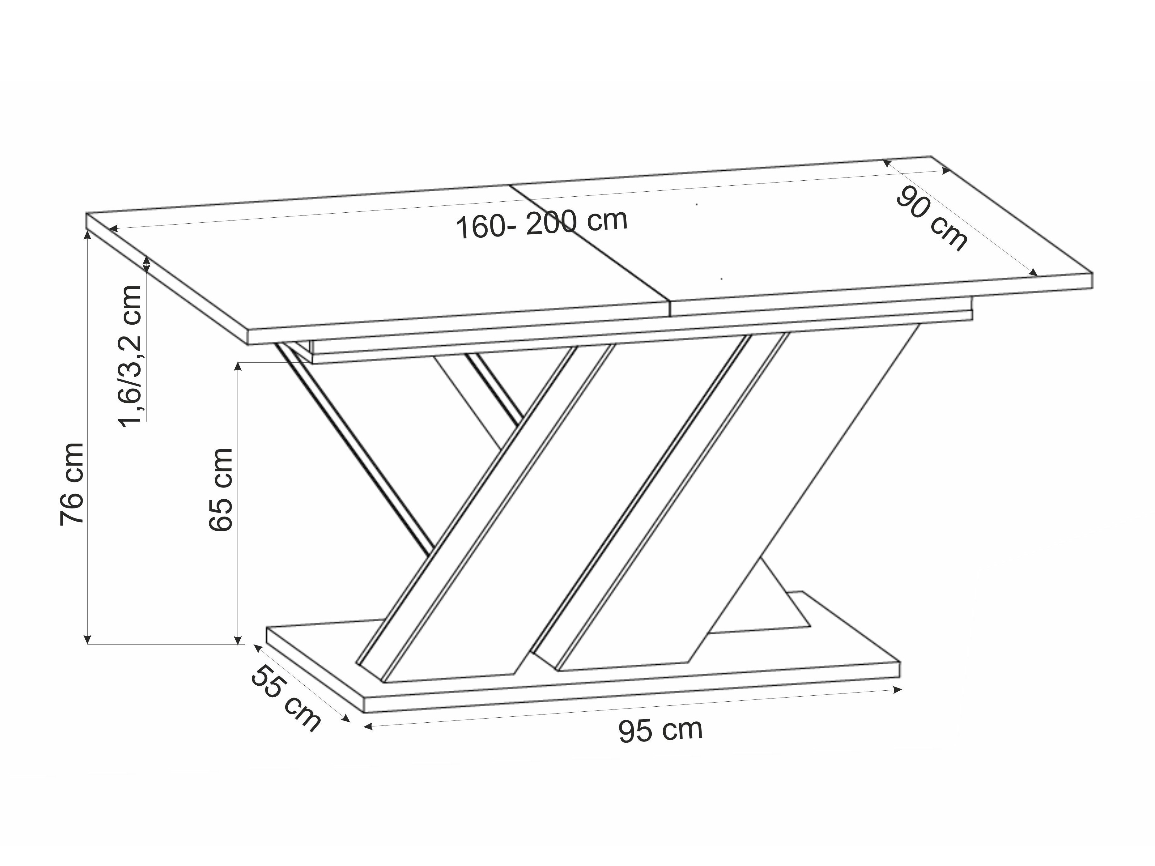 Table Houston 2091 (Wotan Oak + Black)