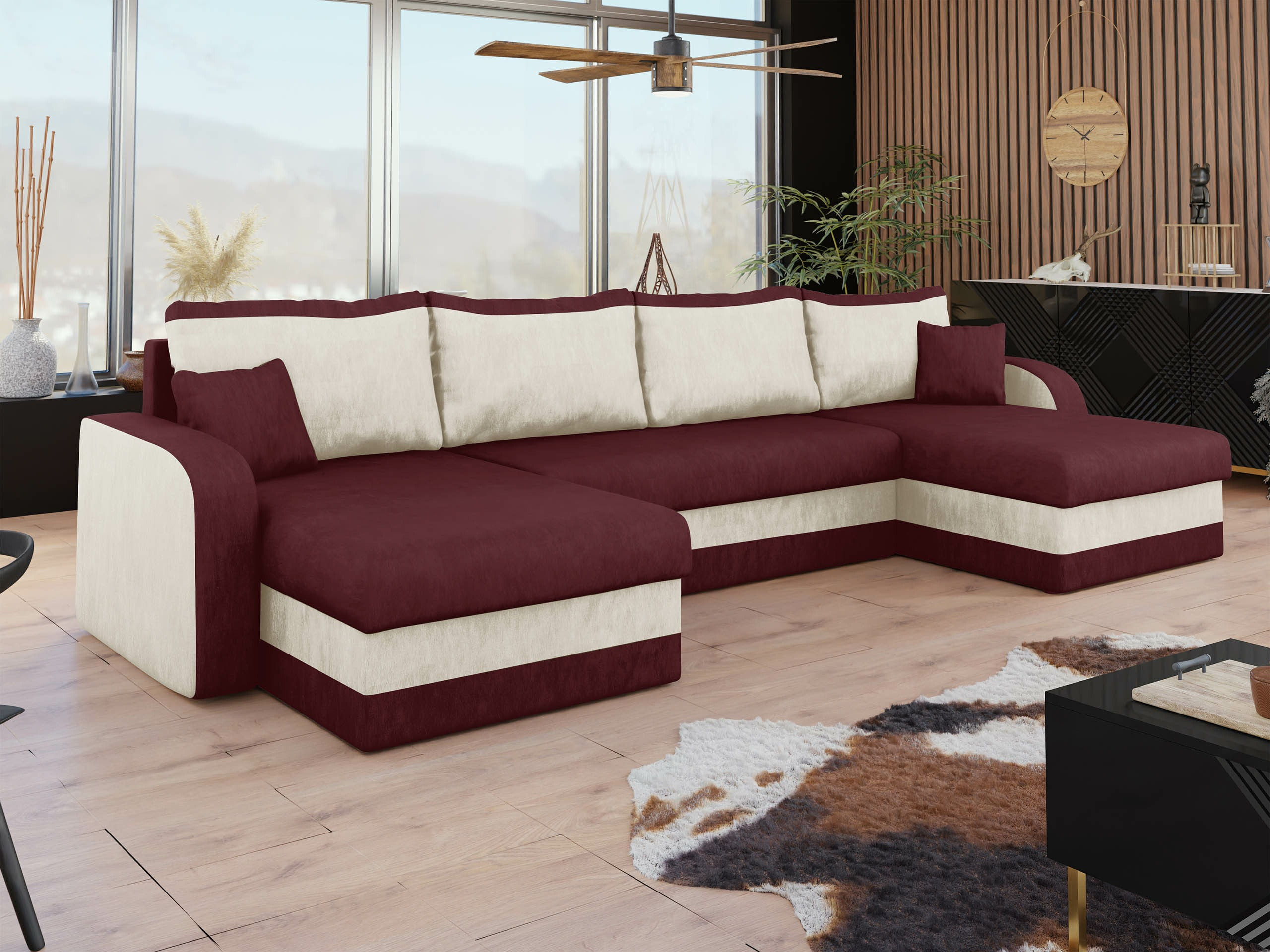 Corner sofa Comfivo 500 (Mikrofaza 25 + Mikrofaza 31)