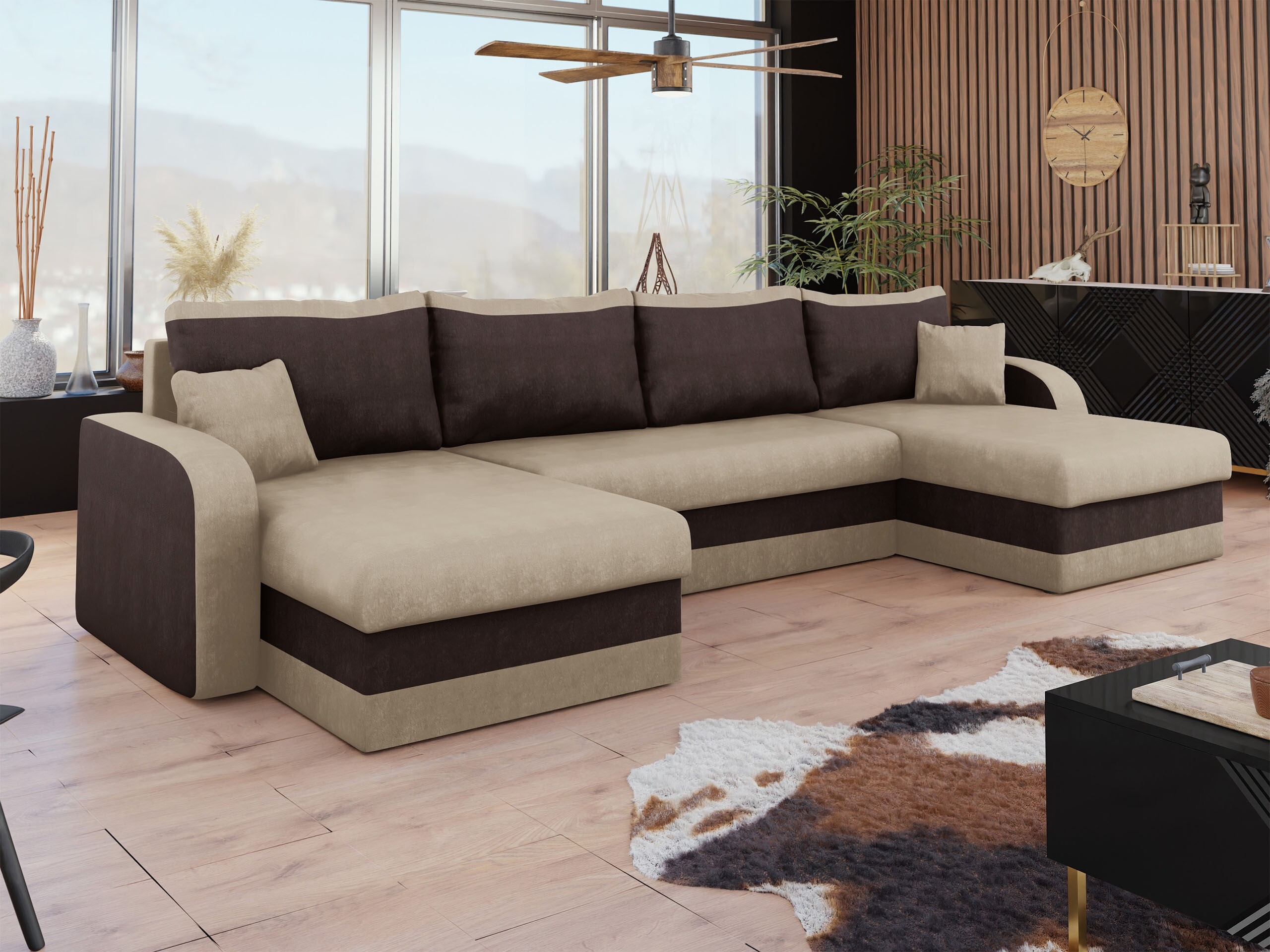 Corner sofa Comfivo Melissa IV (Alova 07 + Alova 68)