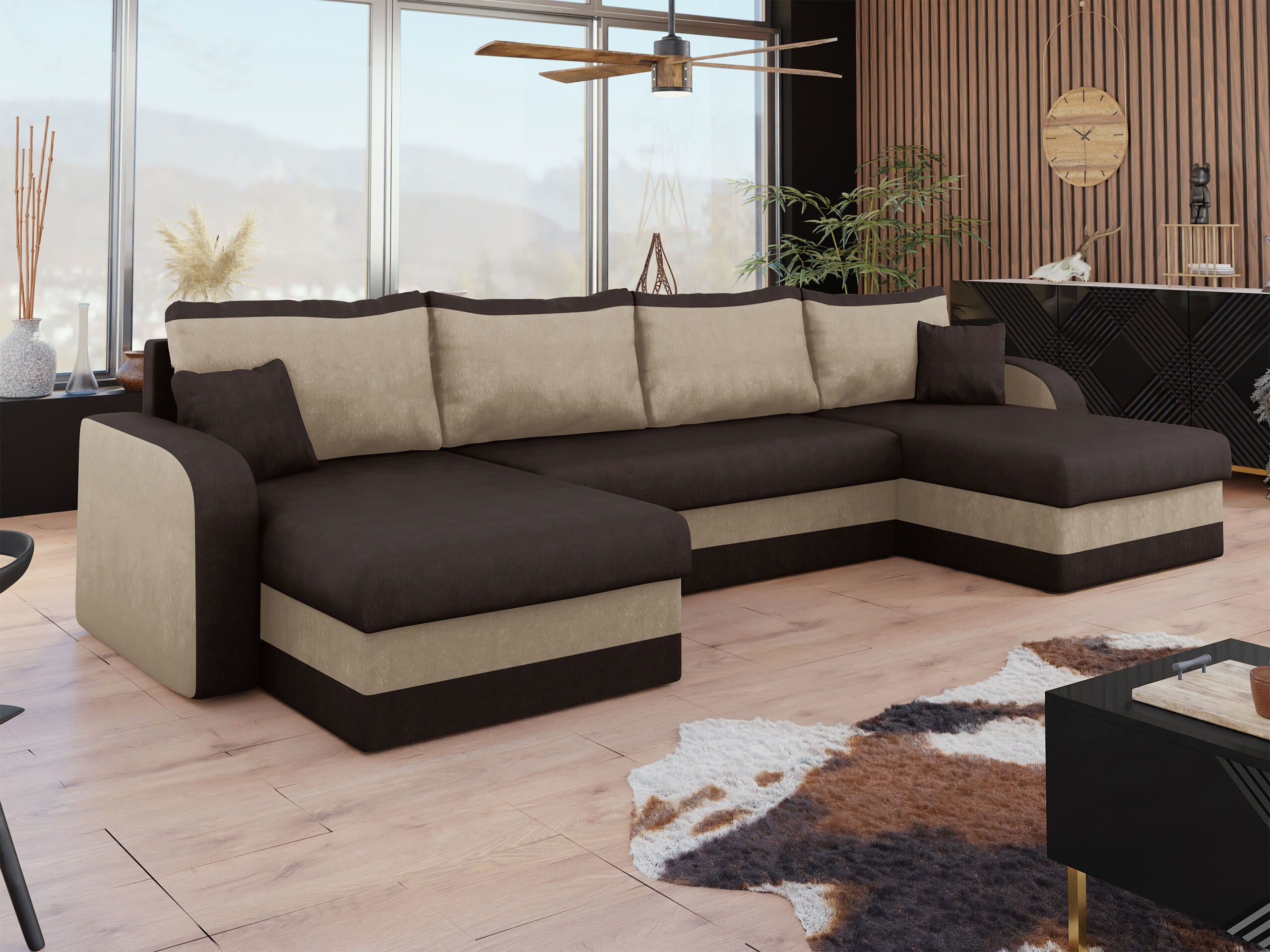 Corner sofa Comfivo Melissa IV (Alova 68 + Alova 07)