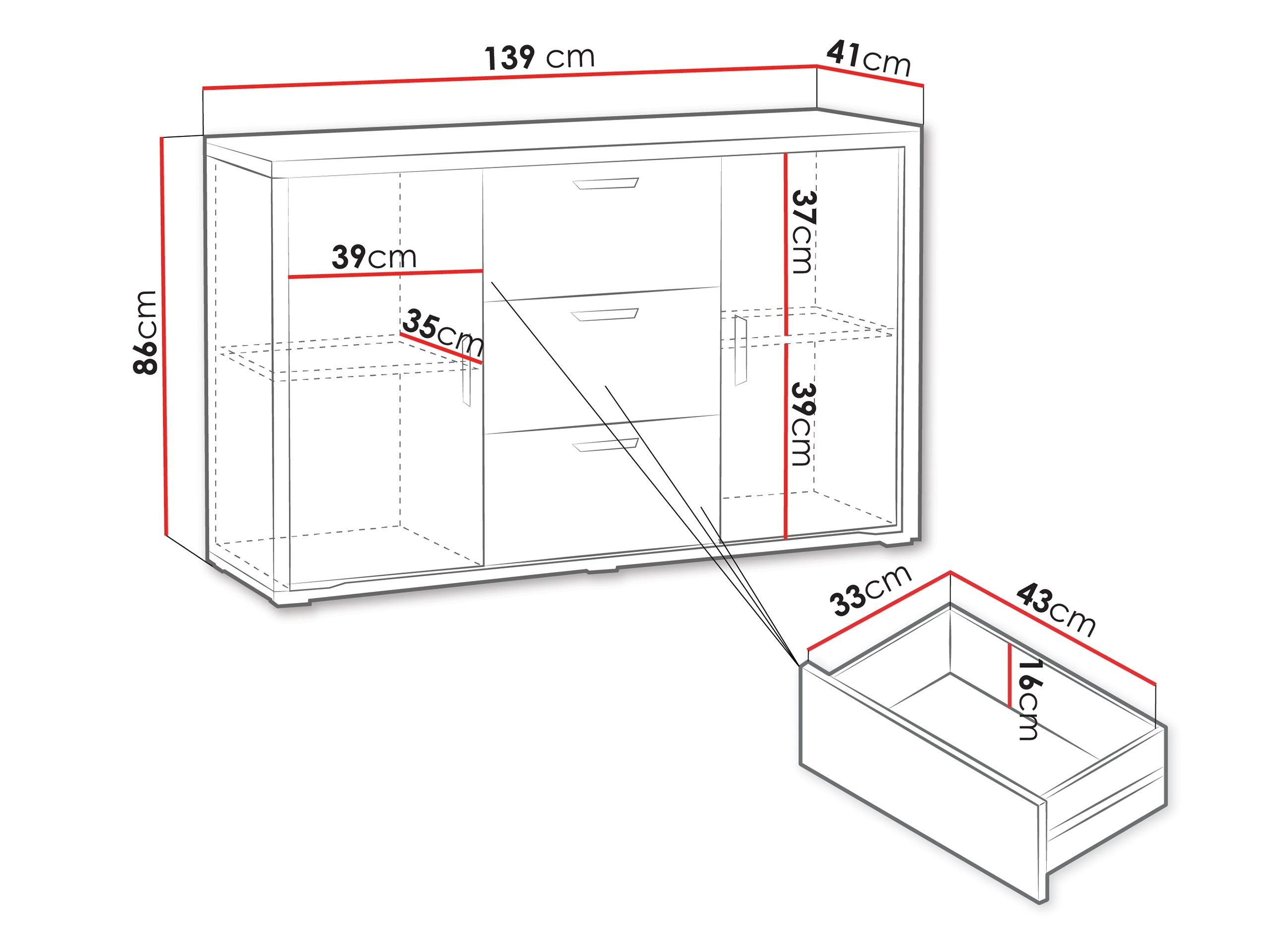 Chest of drawers Elisale 101