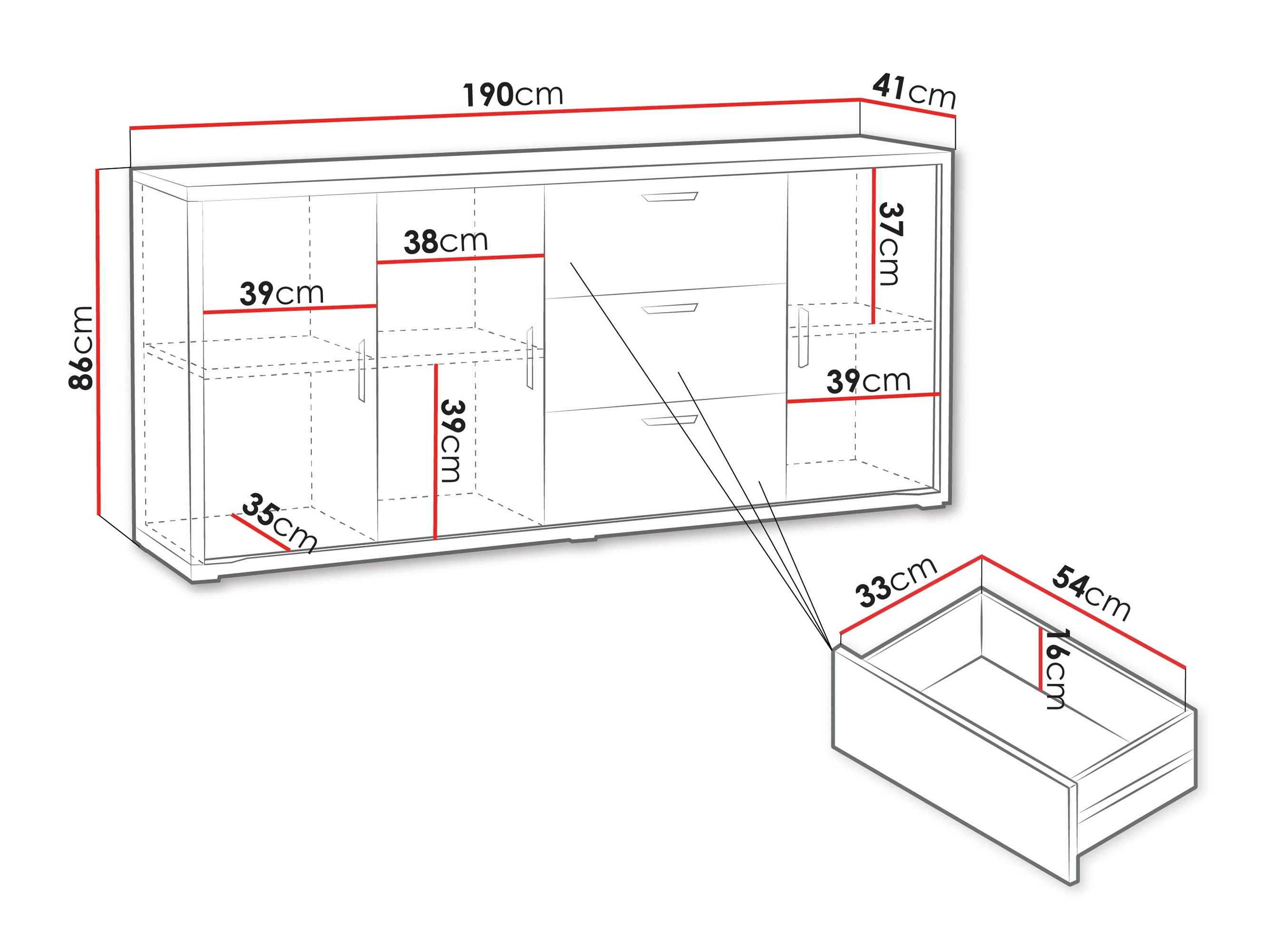 Chest of drawers Elisale 102