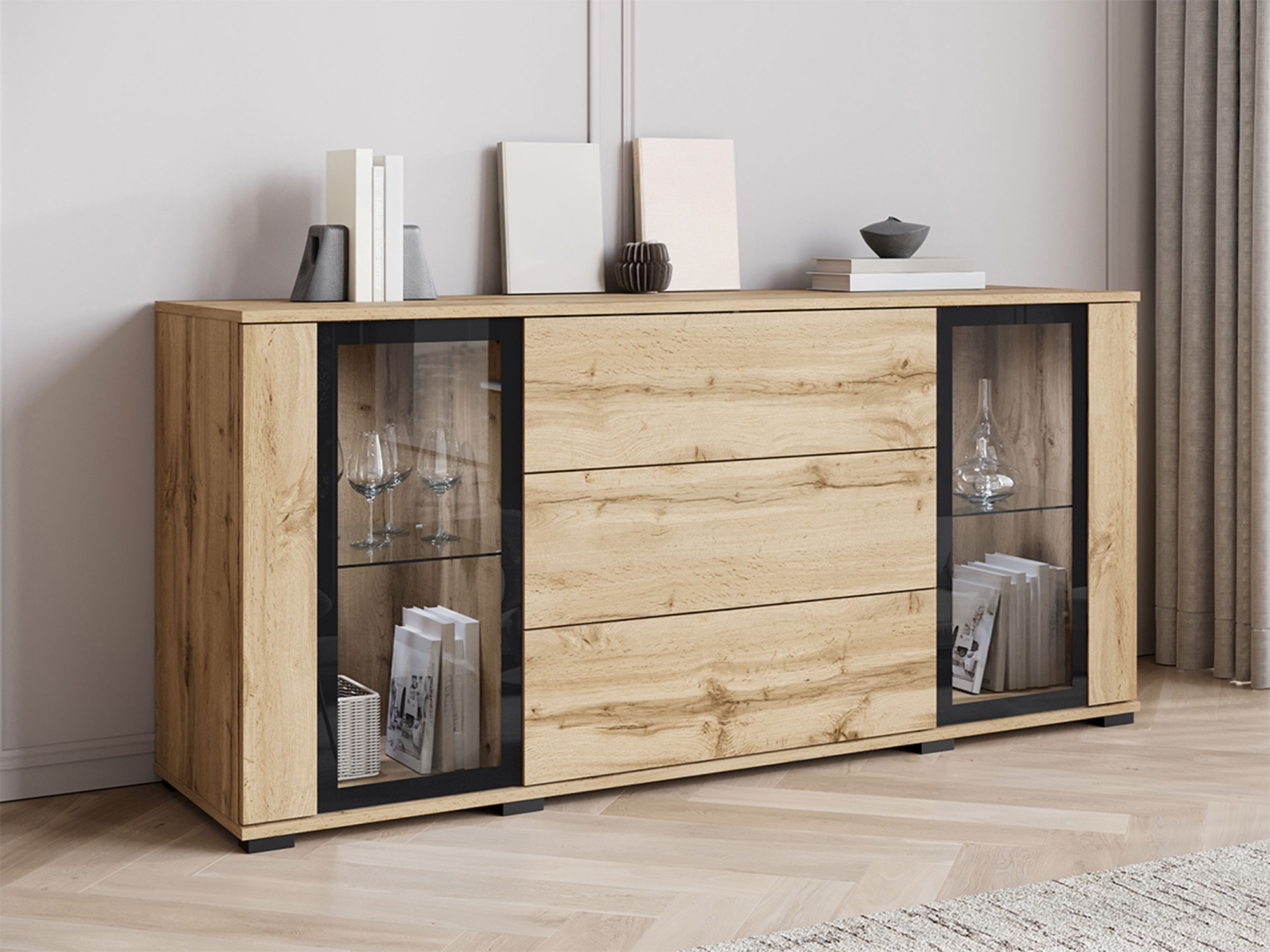 Chest of drawers Torcame 101 (Wotan Oak)
