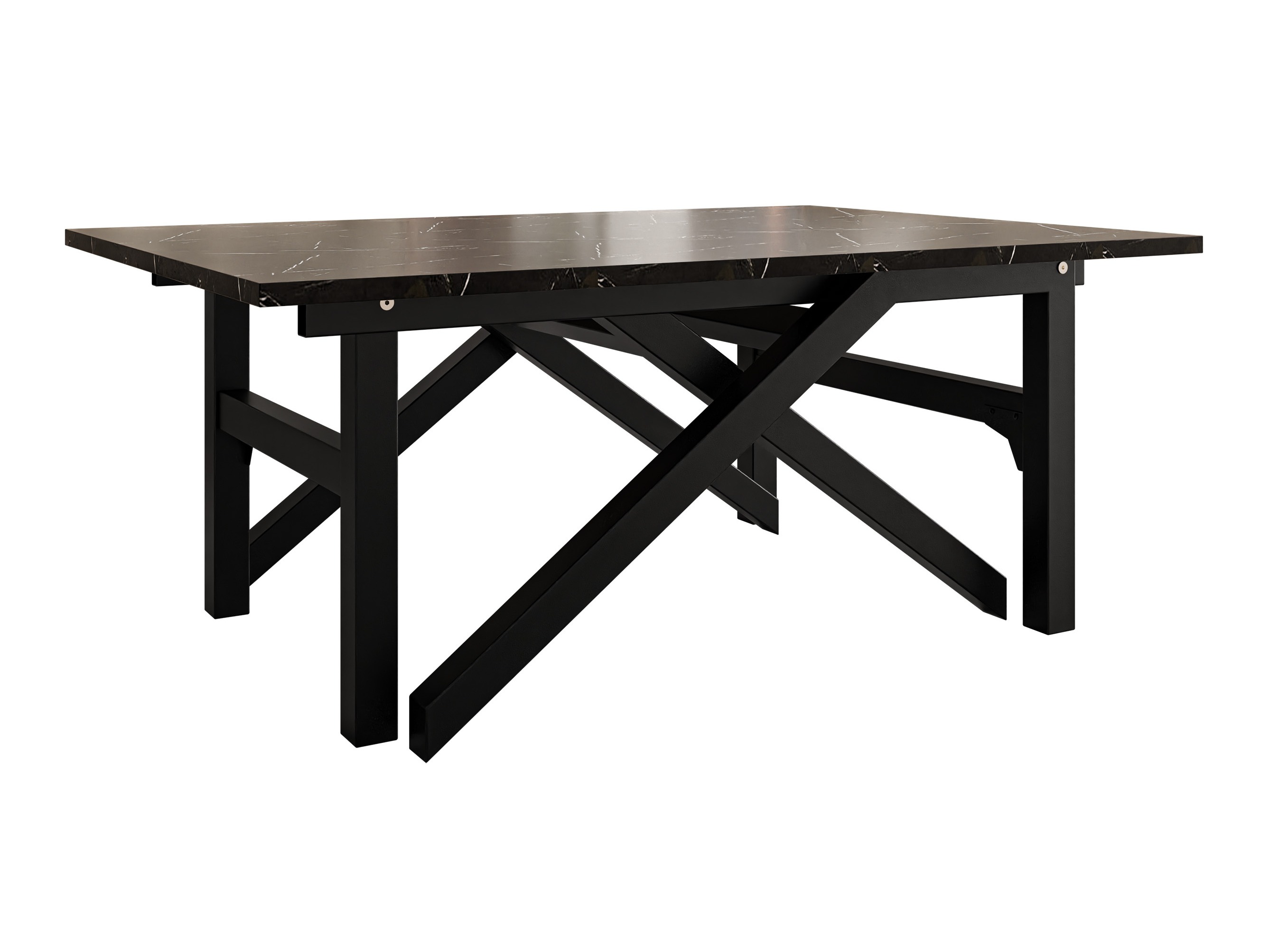 Coffee table transformer Oswego 151 (Black marble + Black)