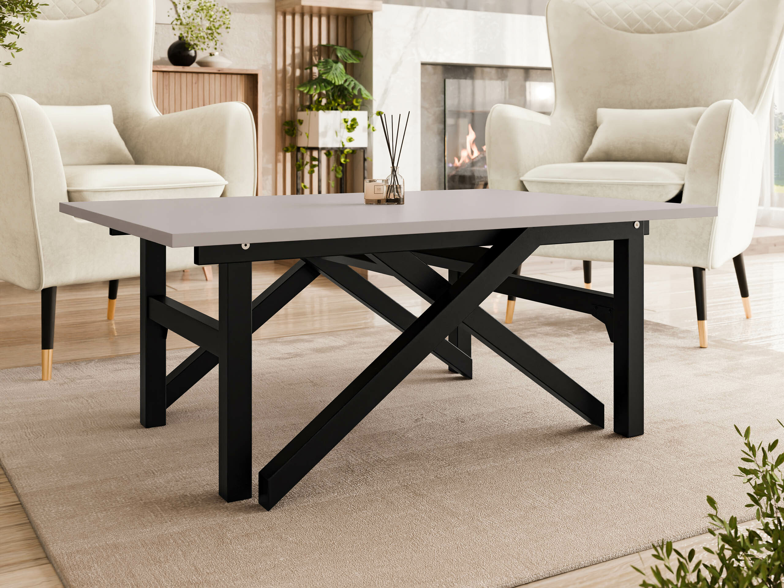 Coffee table transformer Oswego 151 (Cashmere + Black)