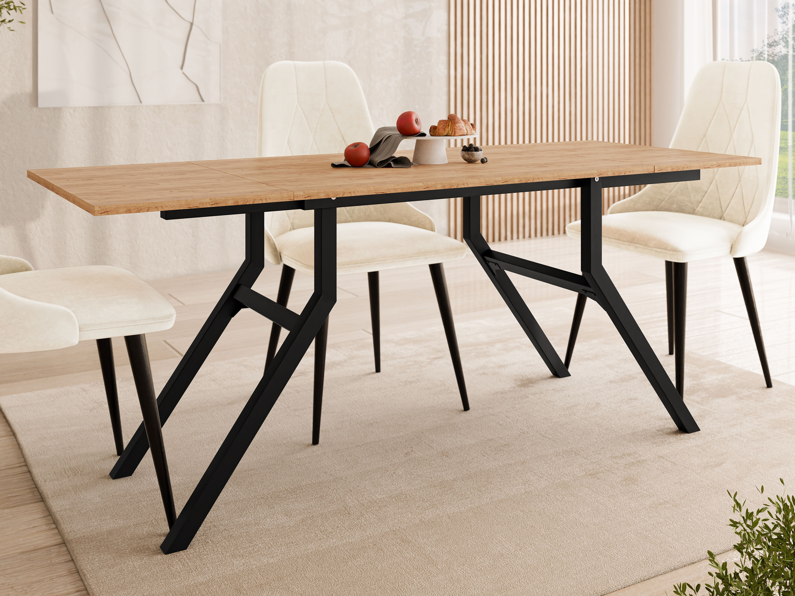 Coffee table transformer Oswego 151 (Craft golden oak + Black)