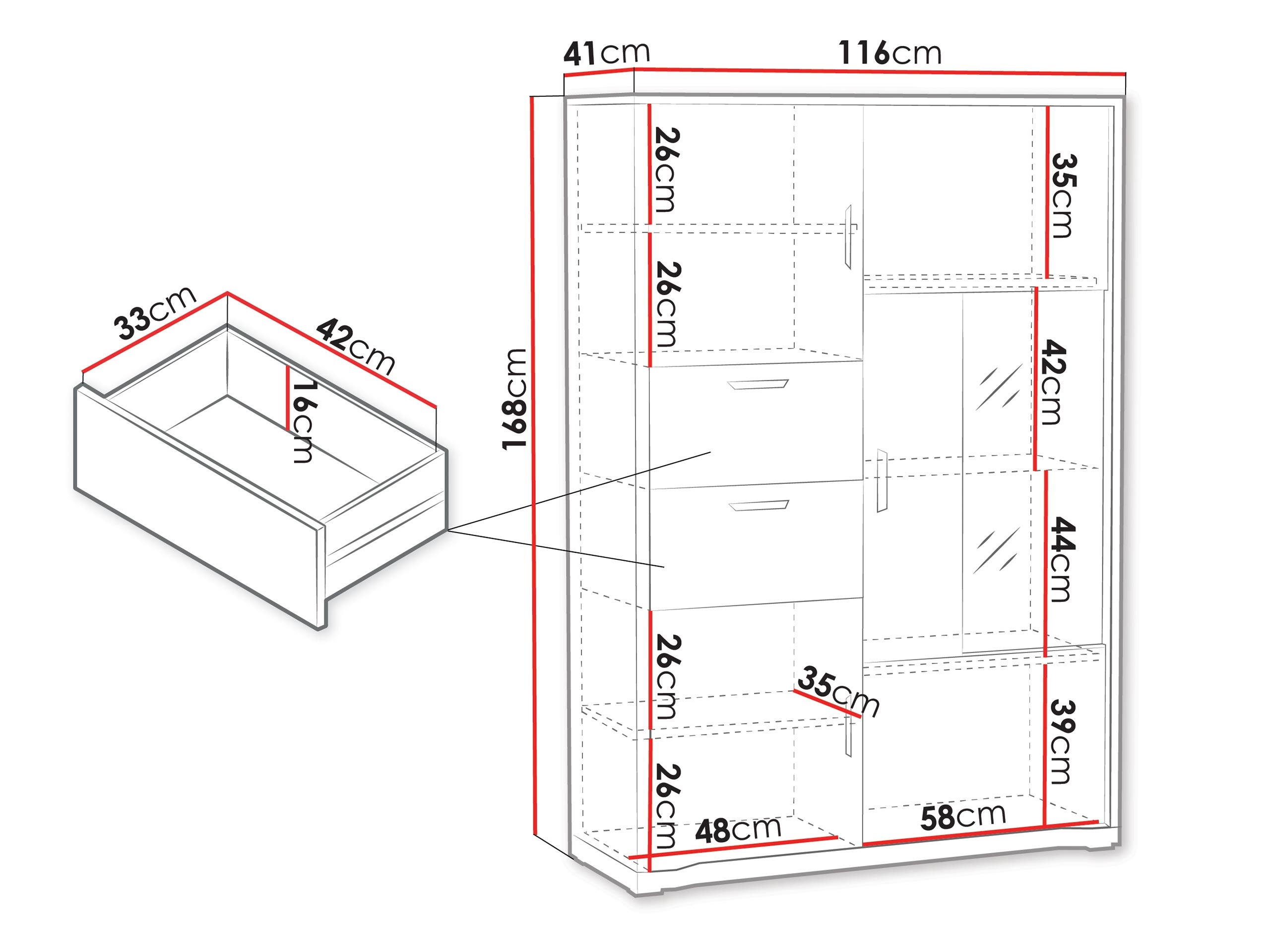 Bookcase Elisale 108