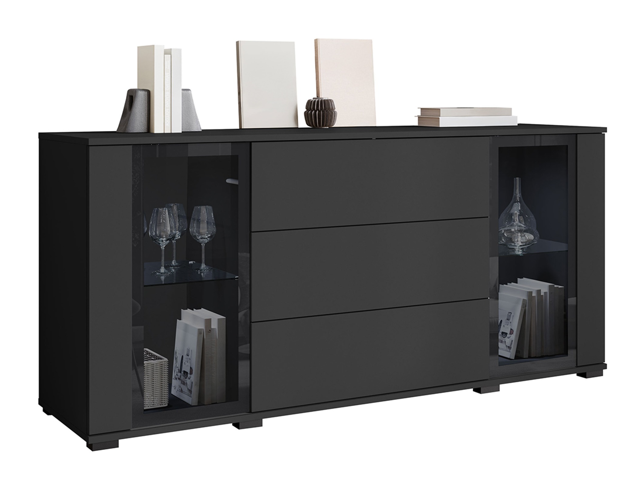 Chest of drawers Torcame 101 (Black)