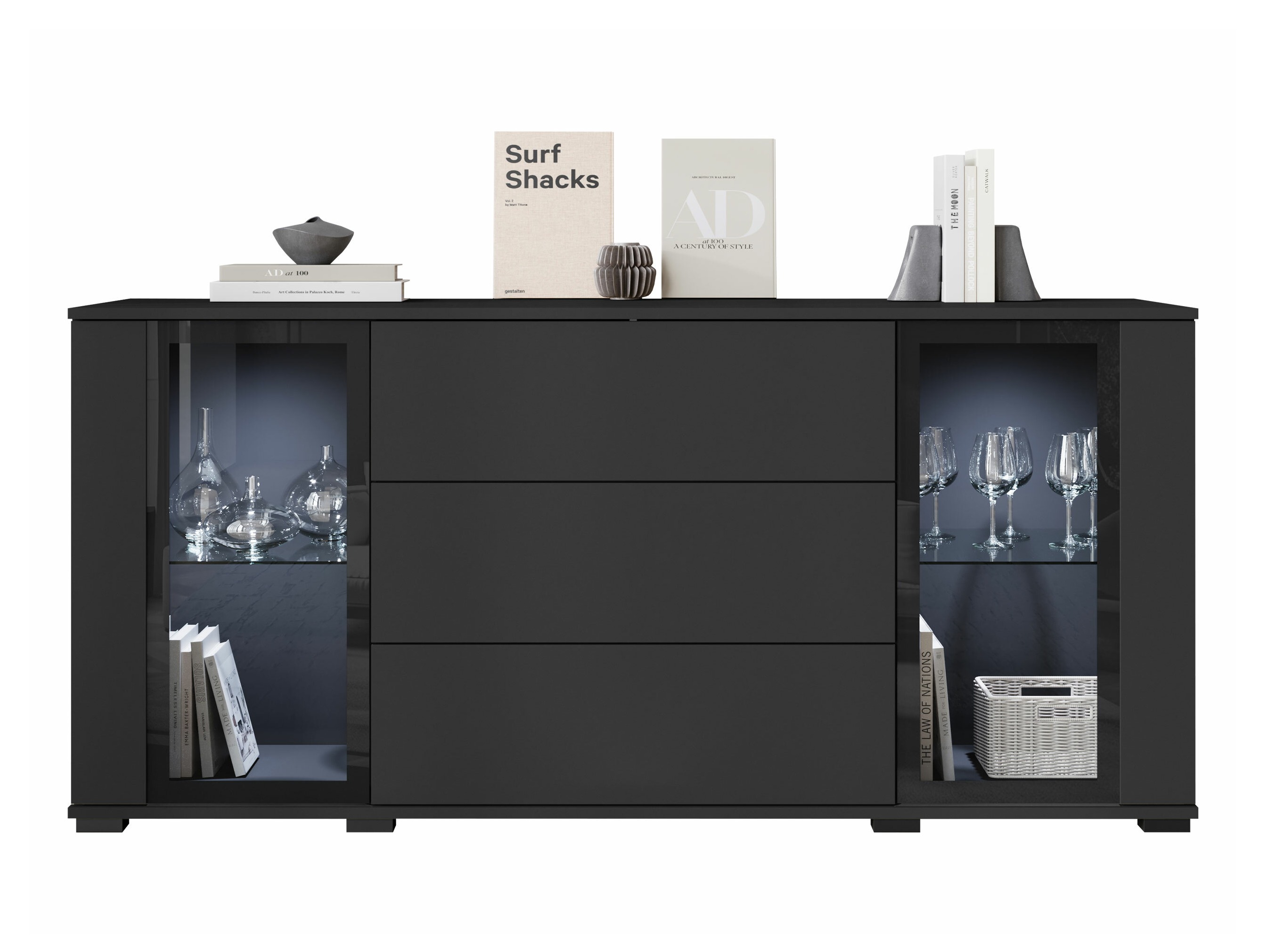 Chest of drawers Torcame 101 (Black)