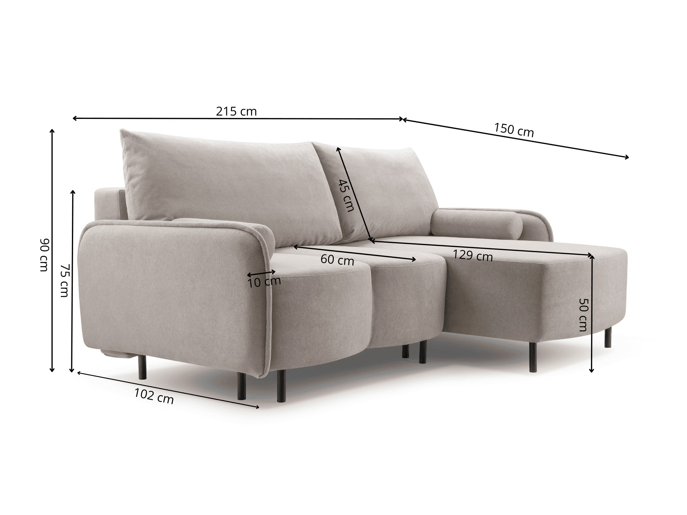 Corner sofa Lufkin 157 (Gerra 80)