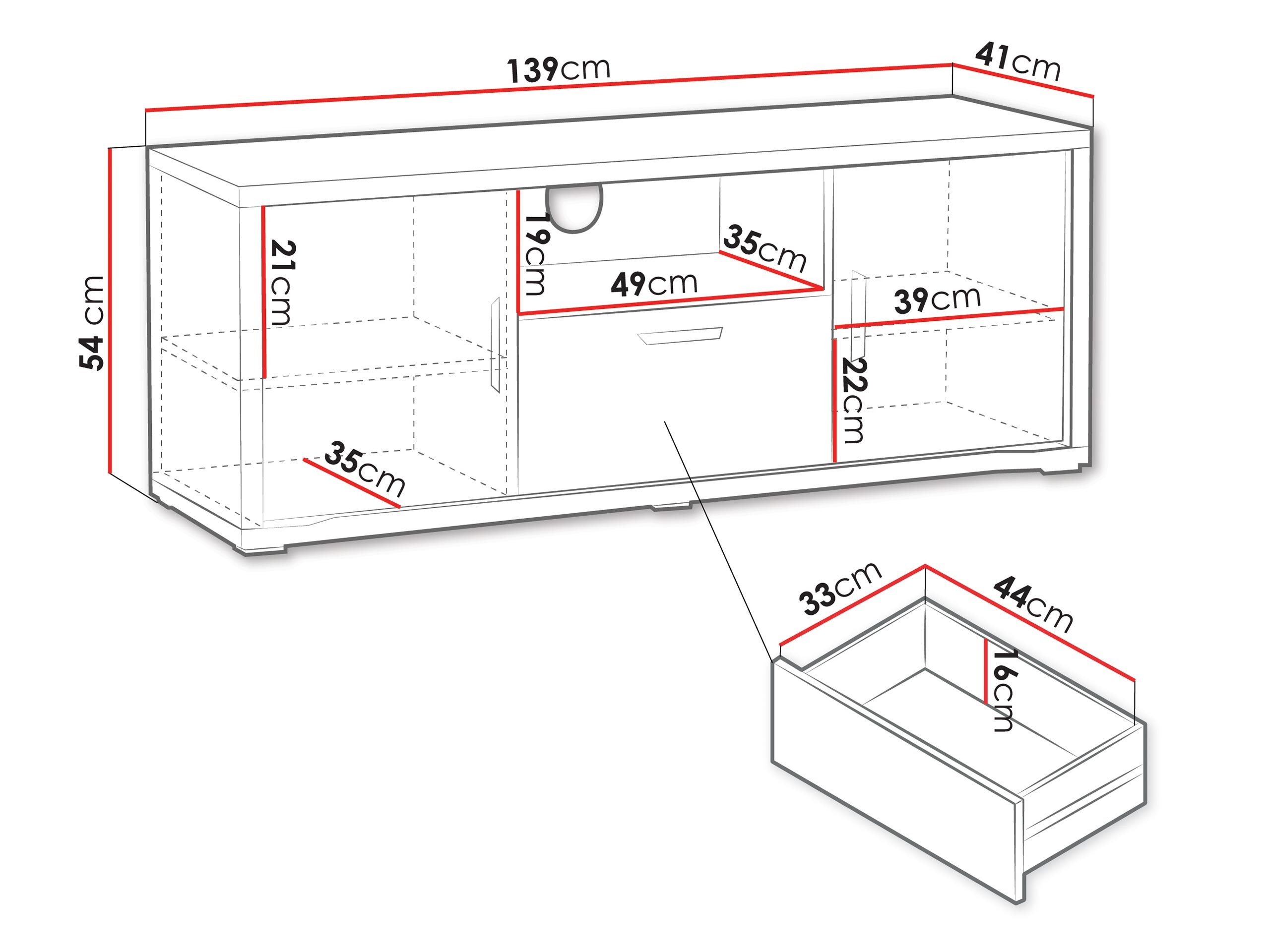 TV stand Elisale 105