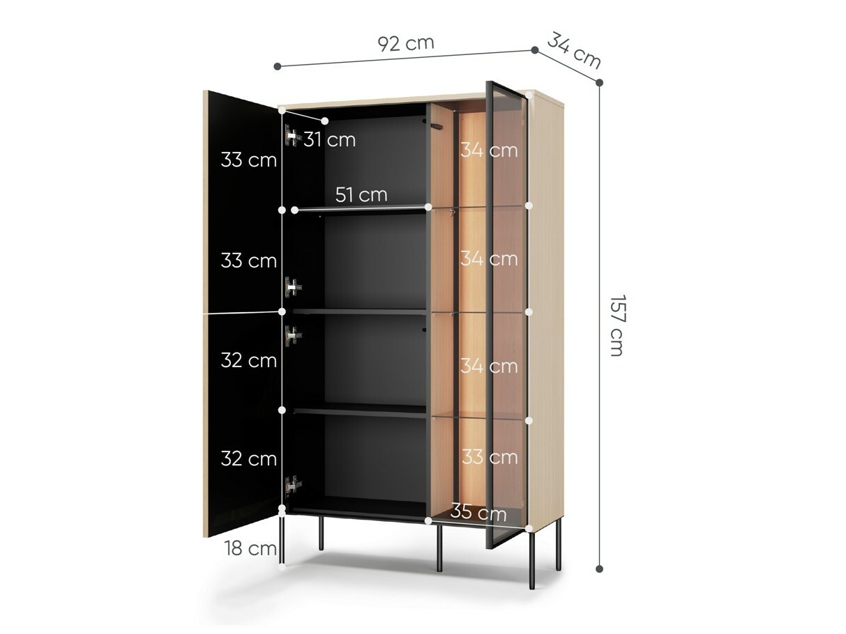 Bookcase Elinolo 100