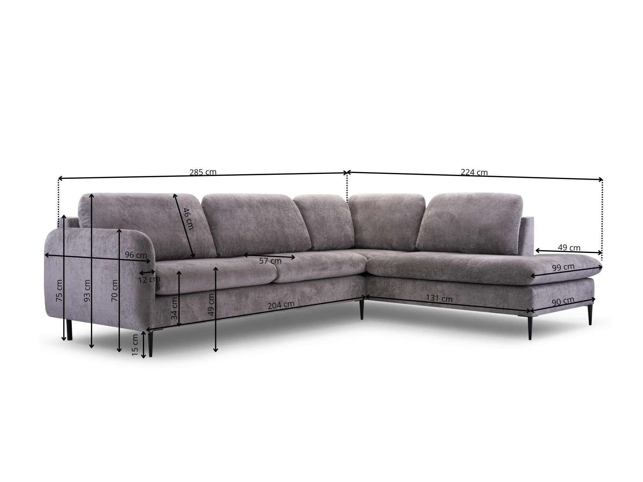 Corner sofa Lufkin 150 (Perfect Harmony 82)