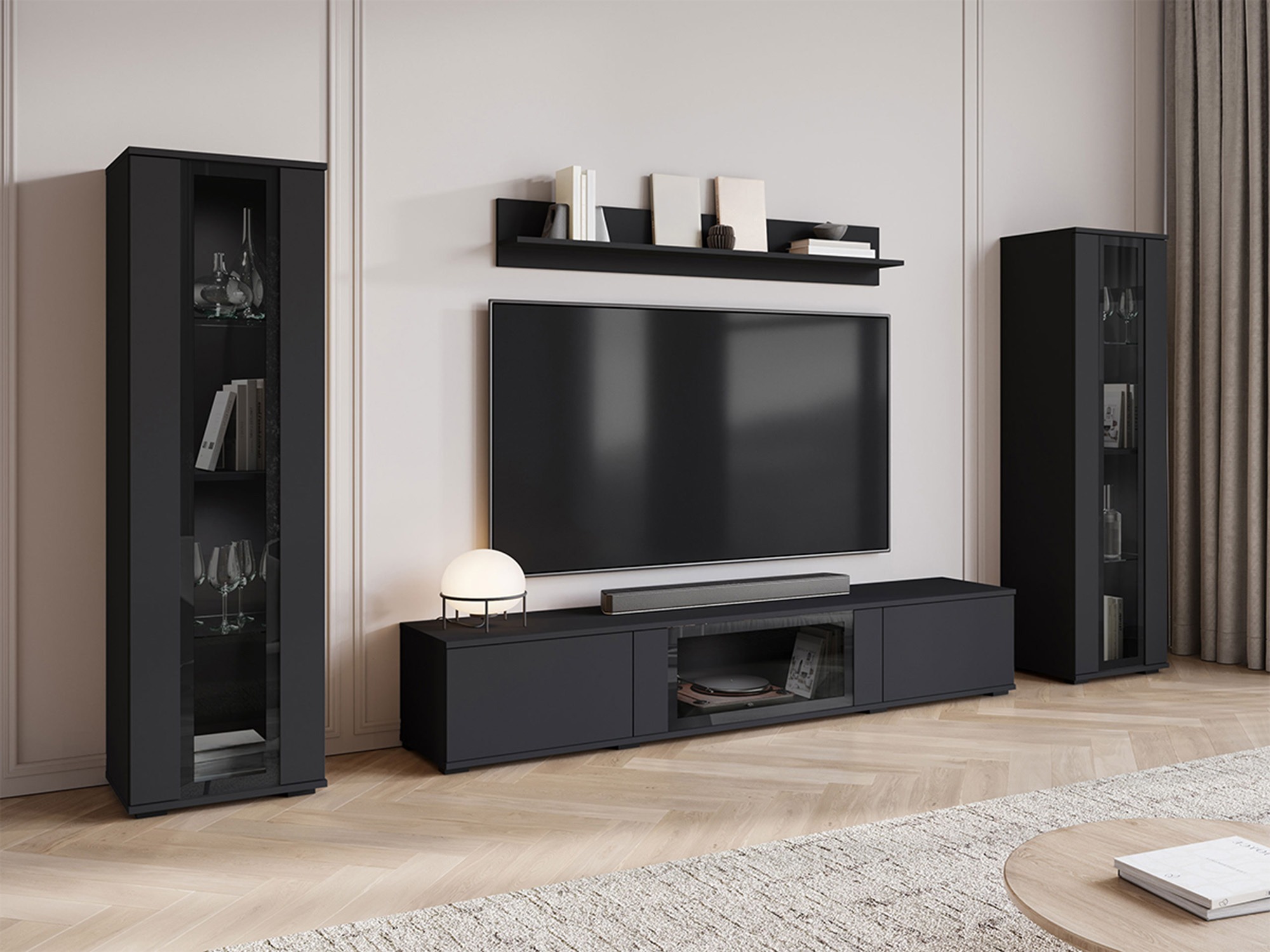 Living room set Torcame 103 (Black)
