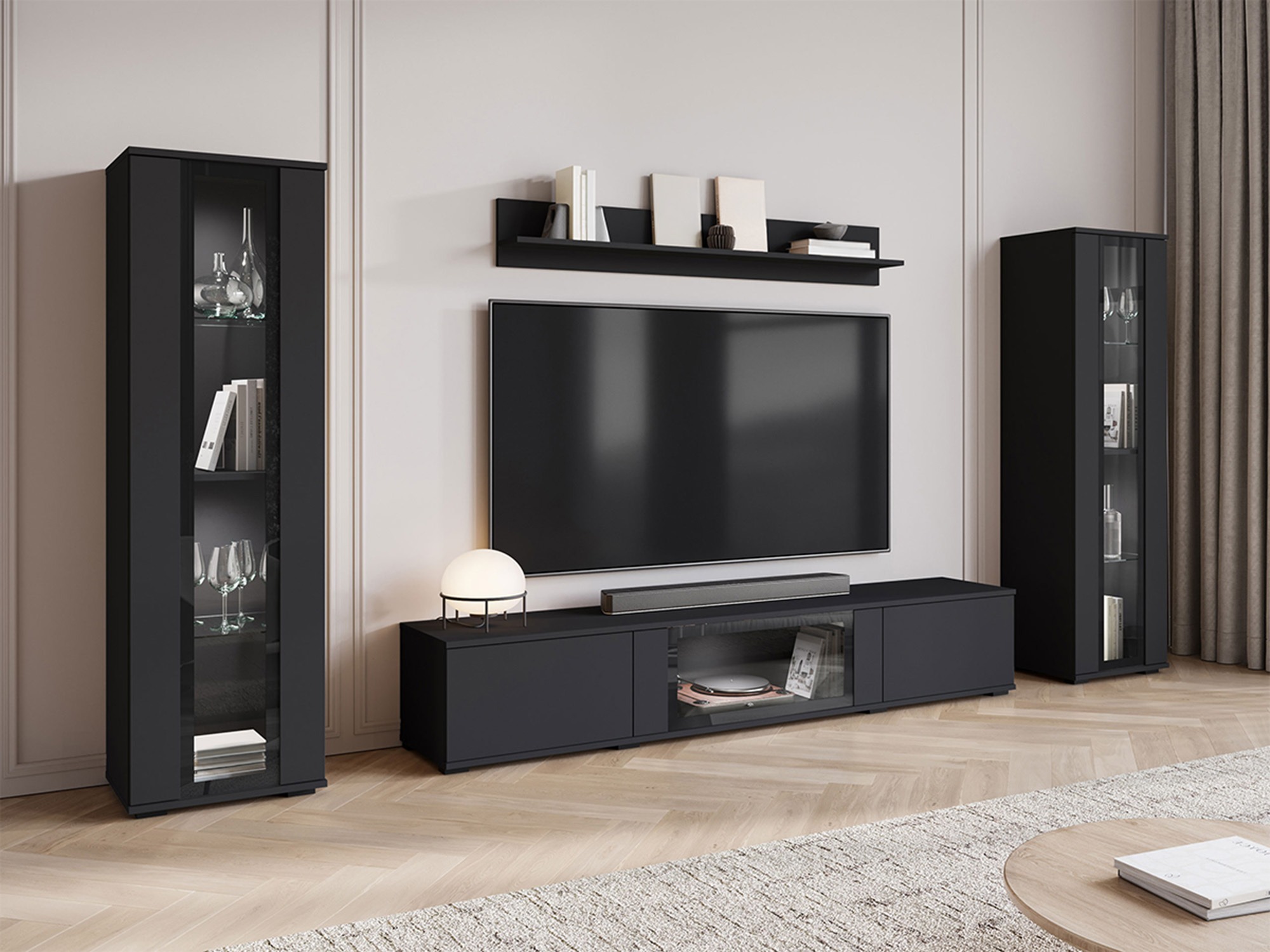 Living room set Torcame 103 (Black)
