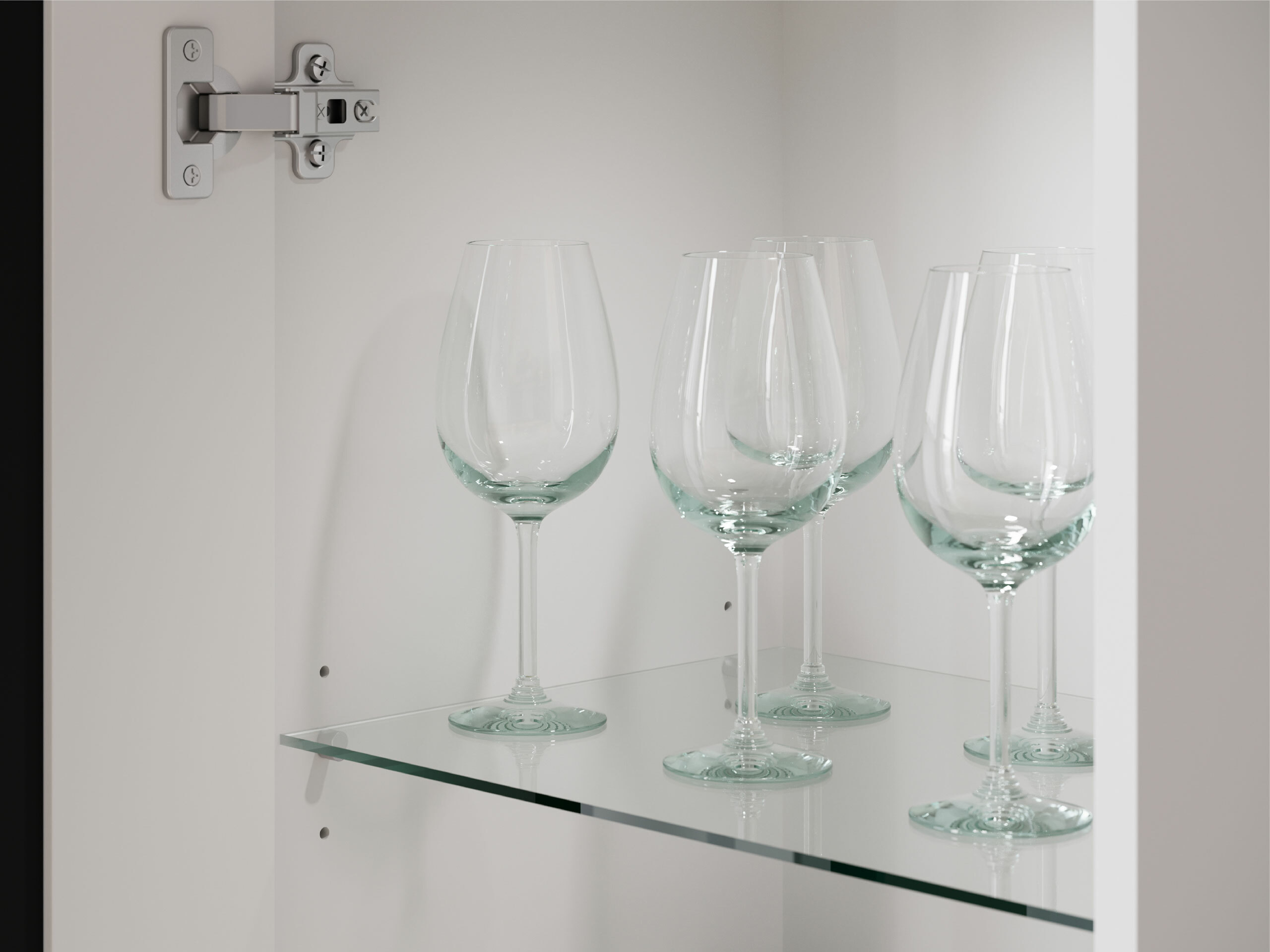 Living room set Torcame 103 (White + Glossy white)