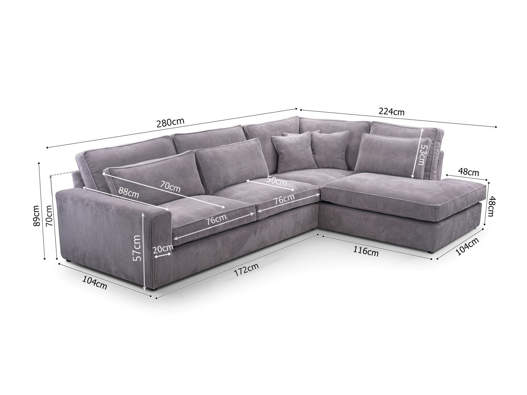 Corner sofa Somava 101 (Lincoln 17)