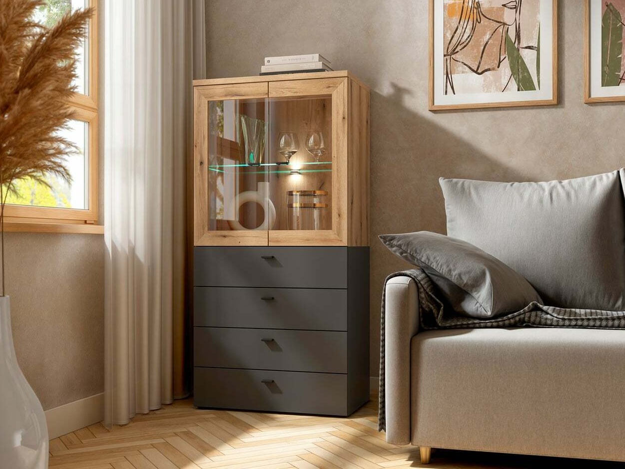 Chest of drawers Merciru 101 (Graphite)